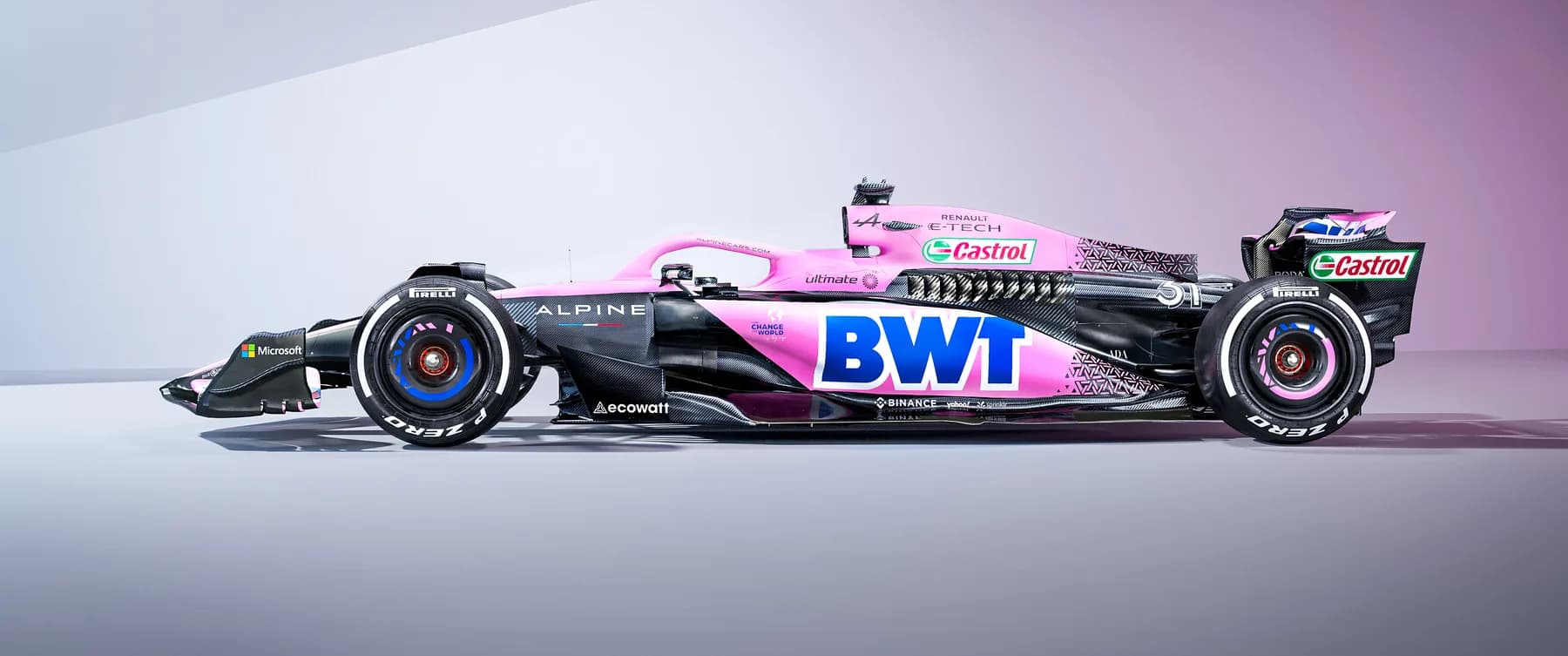 Alpine BWT F1 Lateral Púrpura