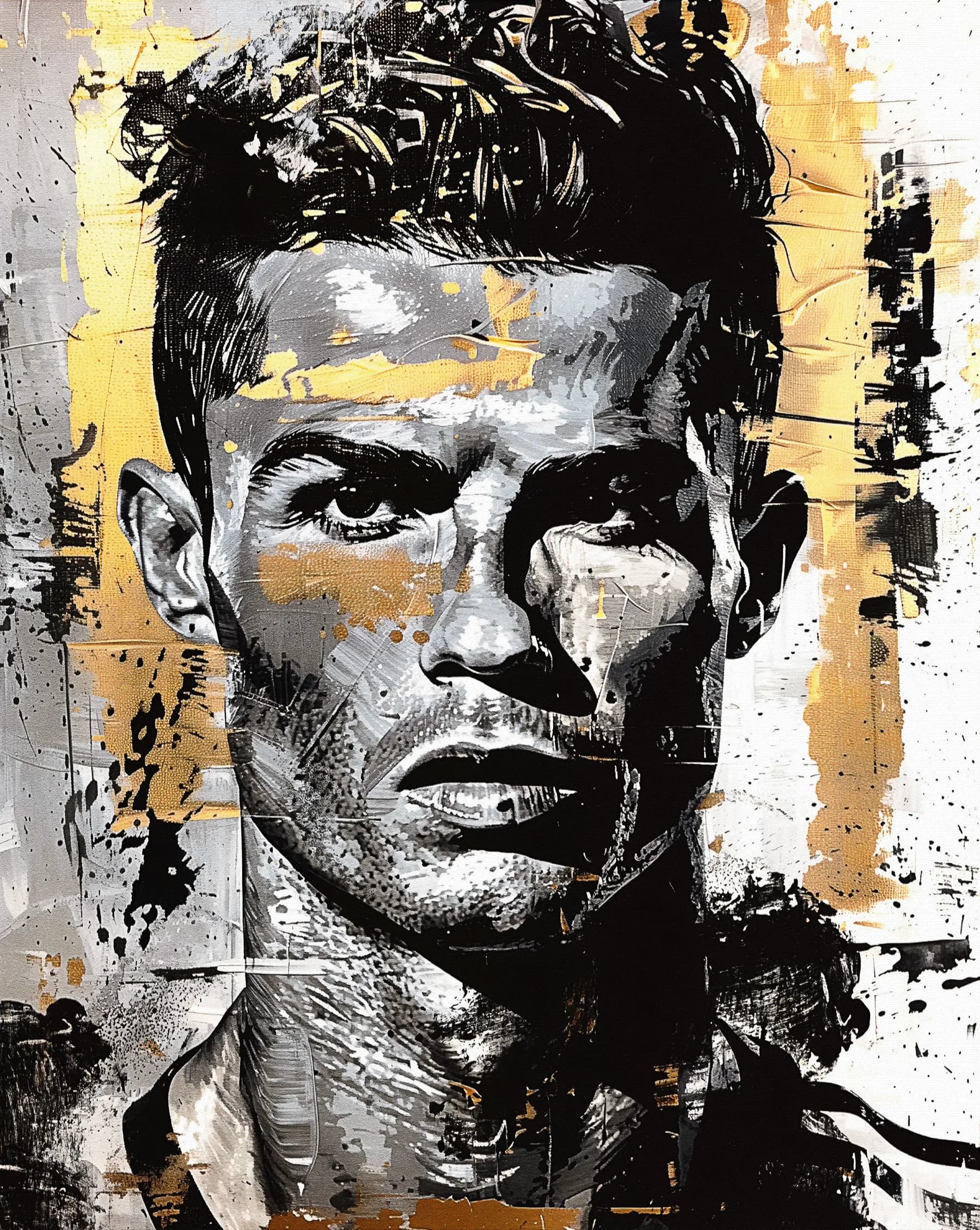 Cristiano Ronaldo Retrato Abstracto