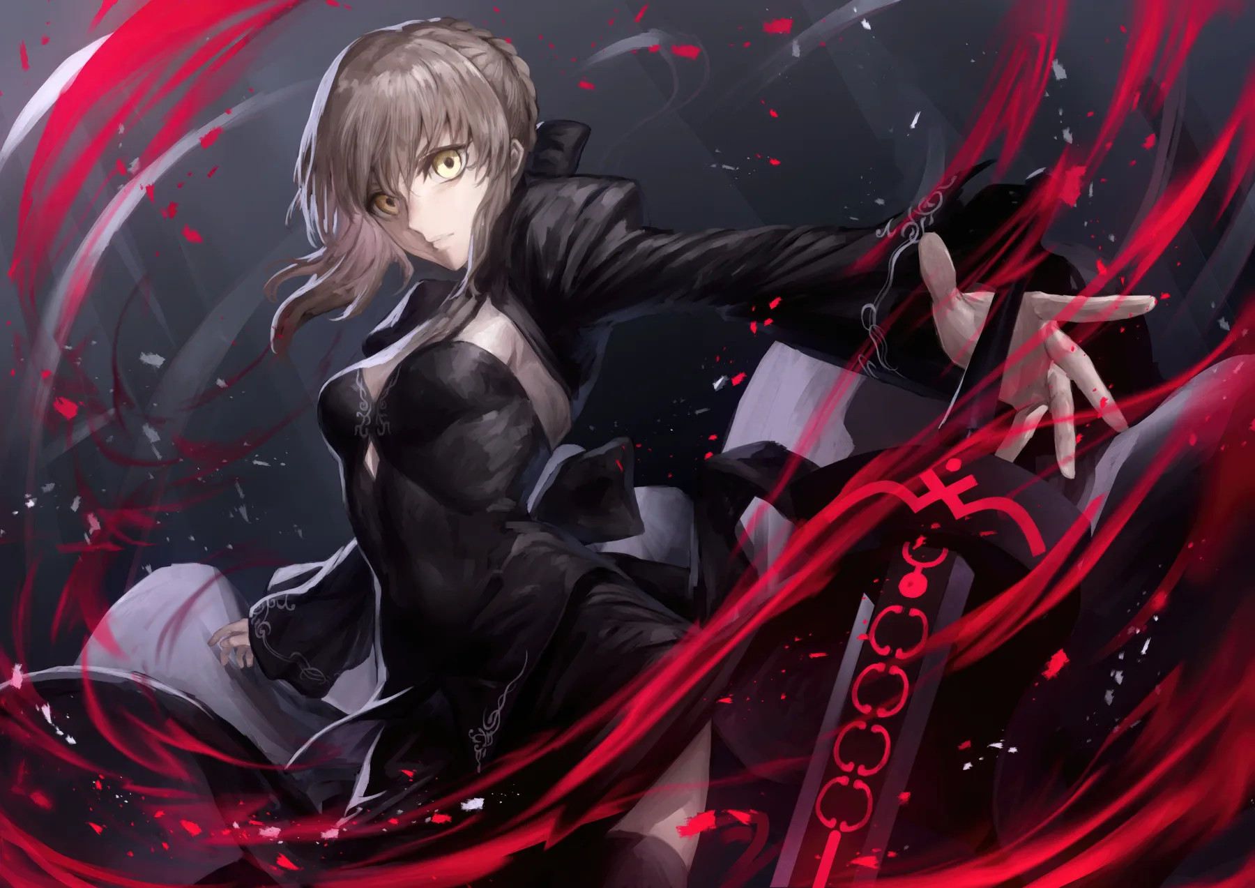 Fate Grand Order Retrato Cadena Roja