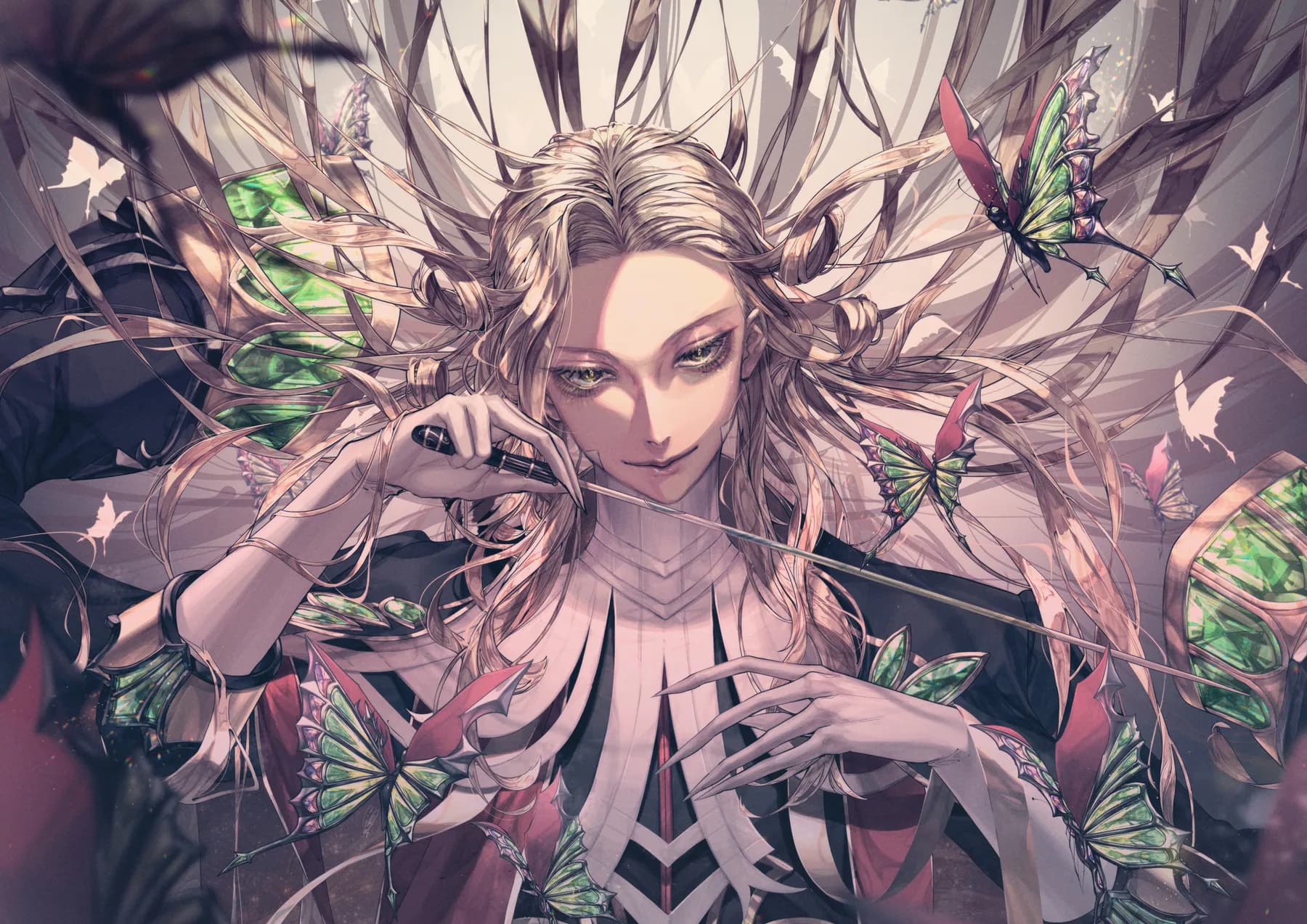 Fate Grand Order Retrato con Mariposas