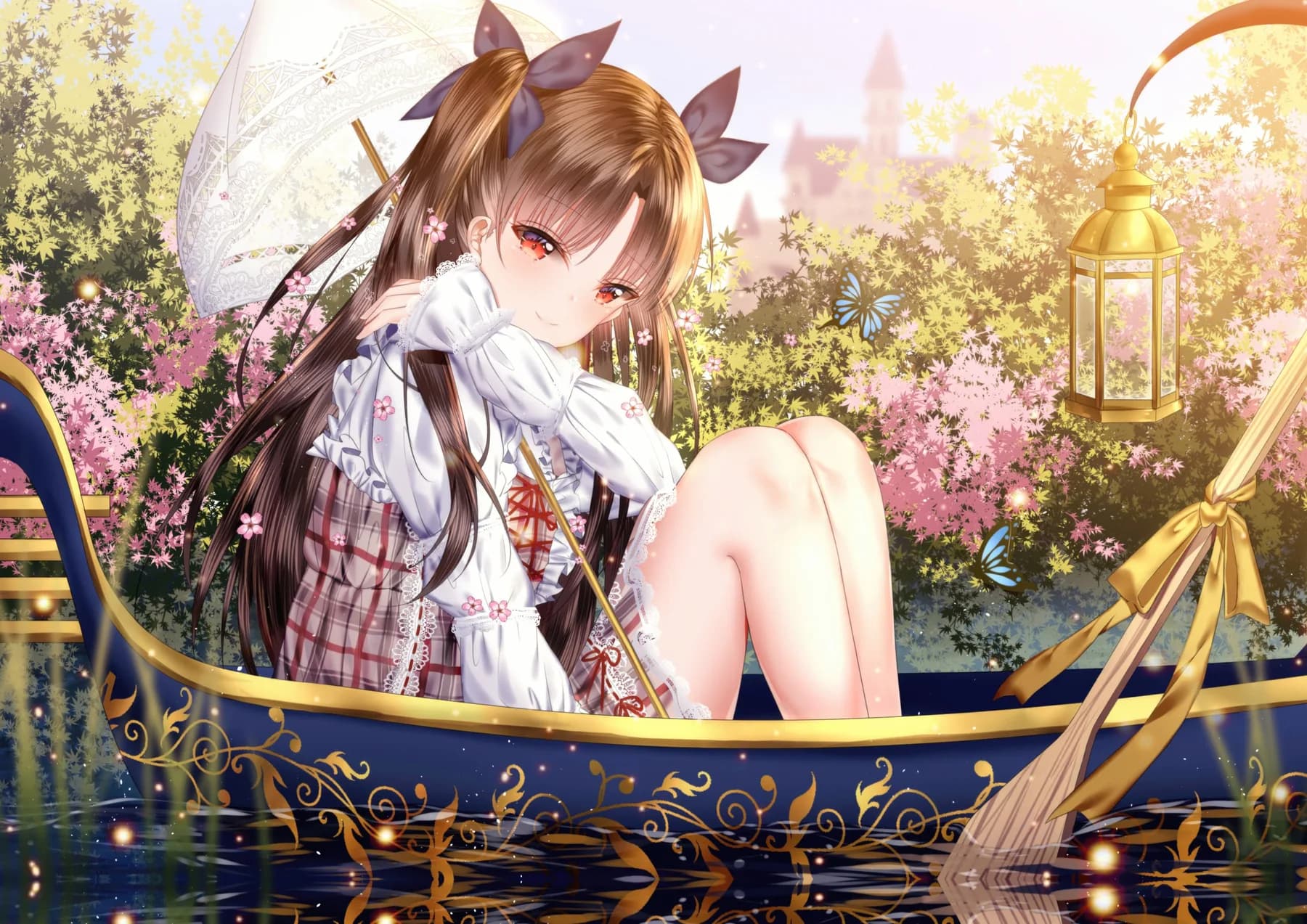 Fate Grand Order Paseo en Bote con Sombrilla