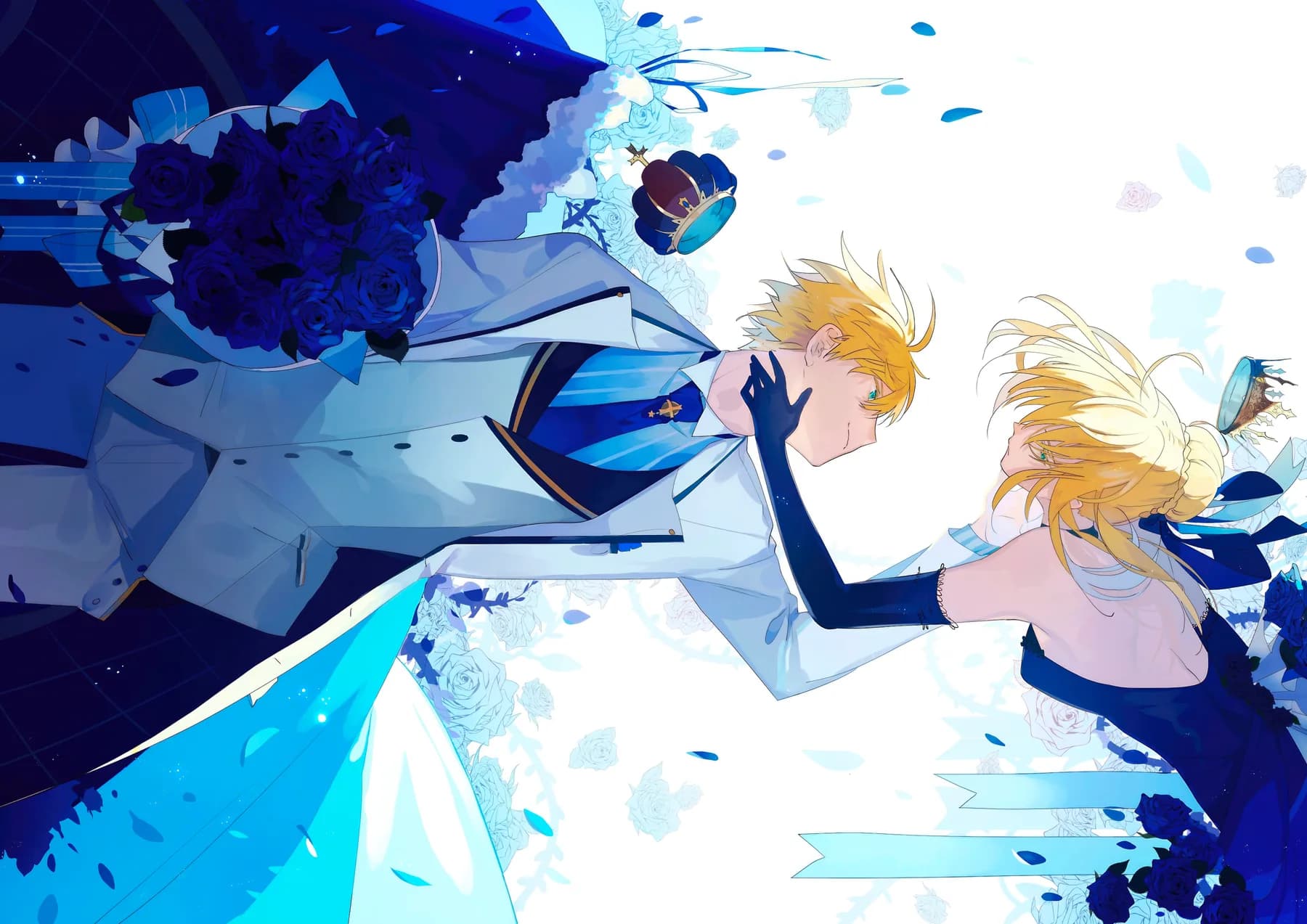Fate Grand Order Boda Rosas Azules