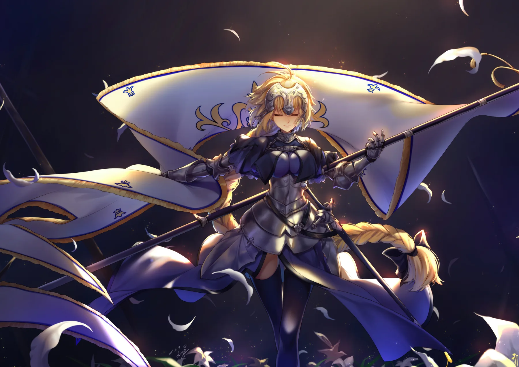 Jeanne dArc Estandarte y Lanza Fate Grand Order