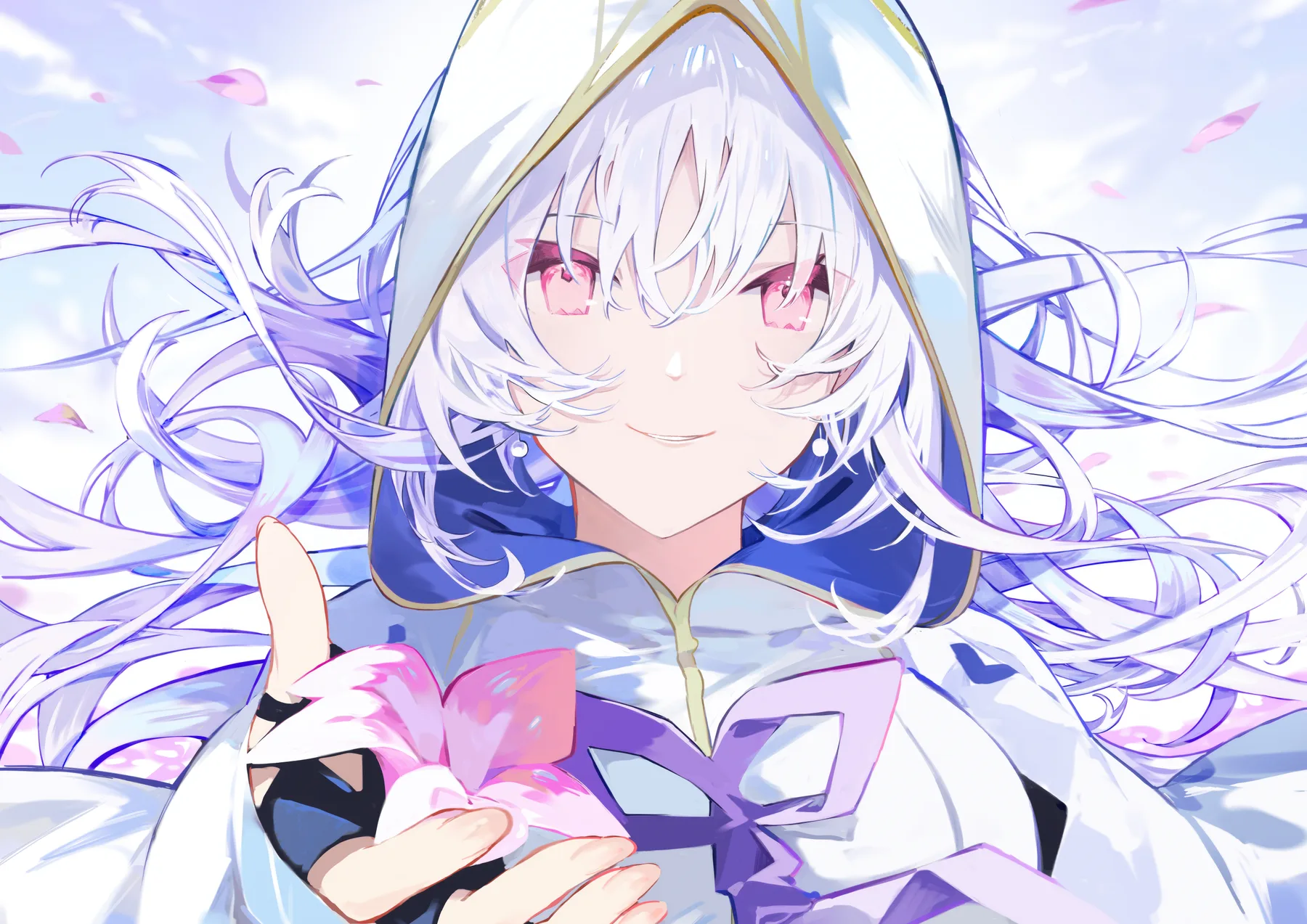 Fate Grand Order Retrato Capucha Blanca
