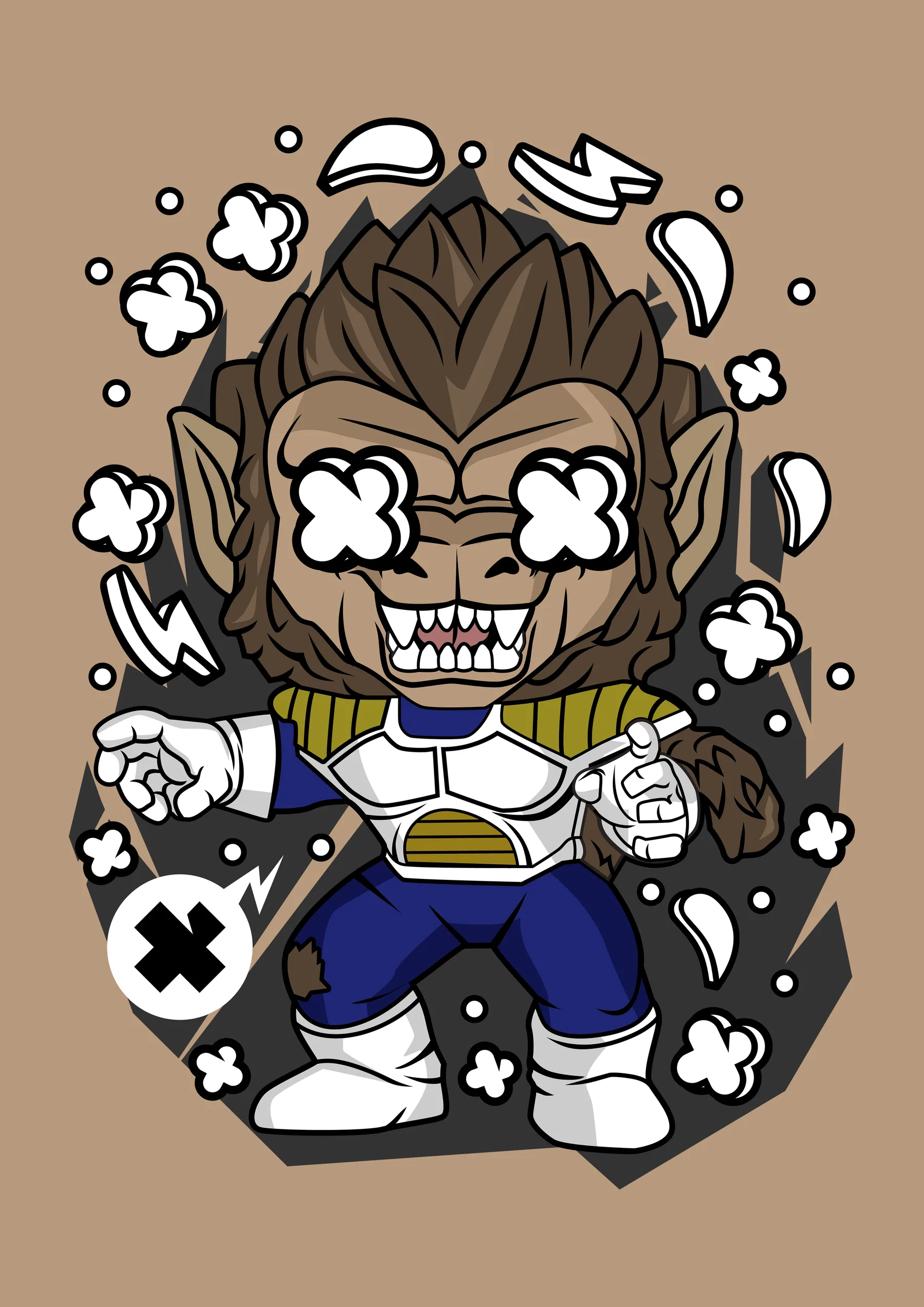 Dragon Ball - Vegeta Mono Gigante