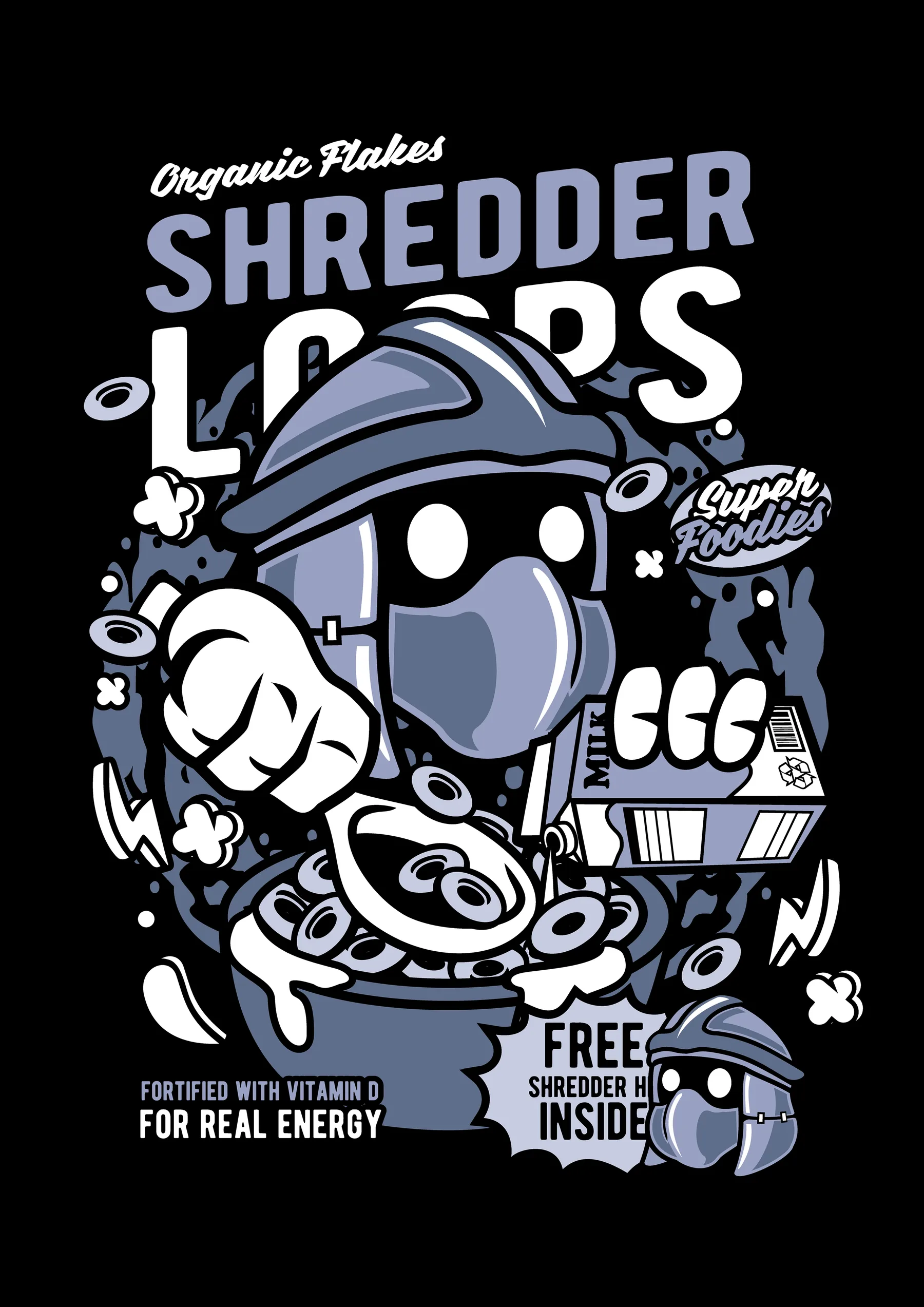 Shredder Estilo Cereal TMNT