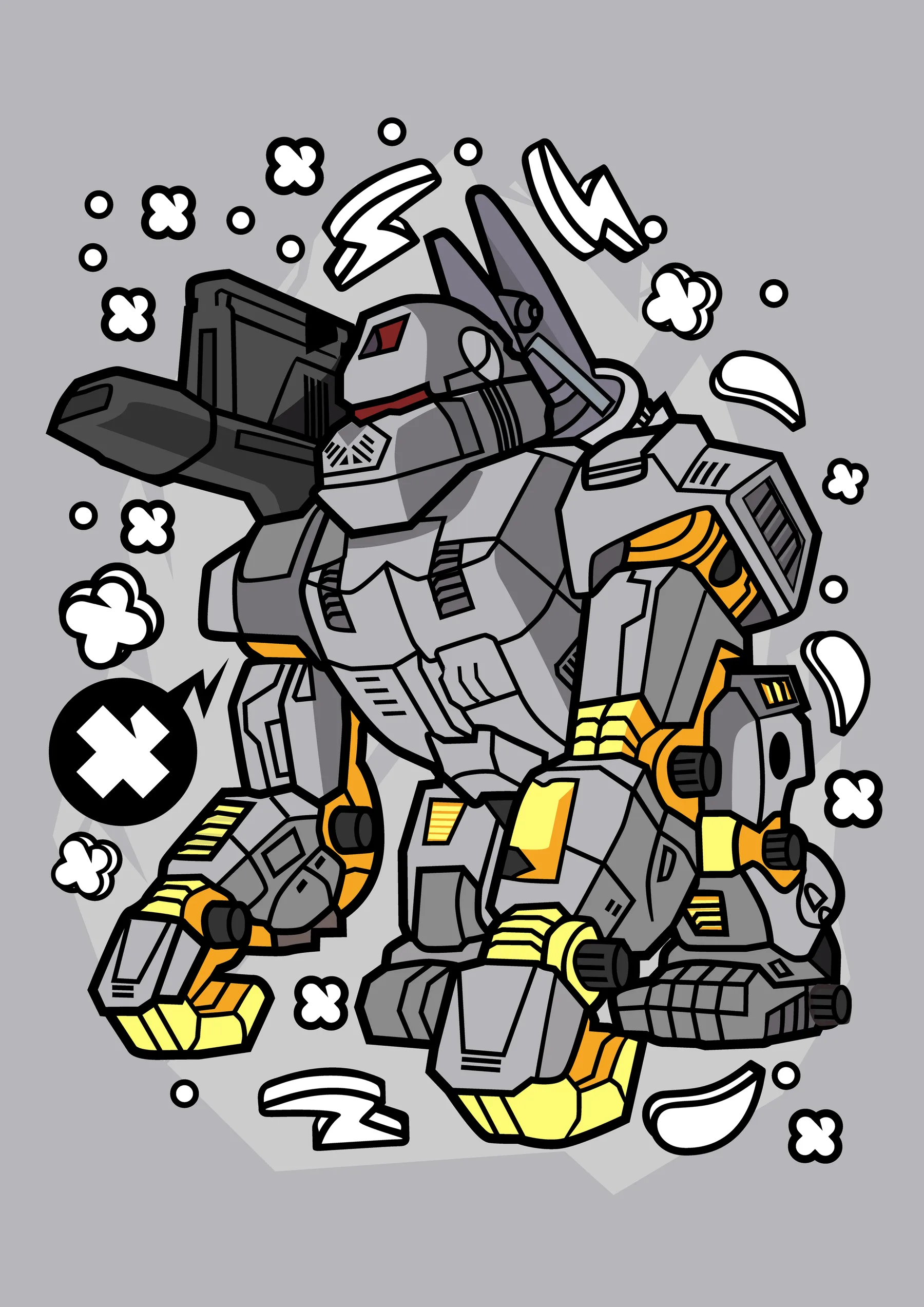 Robot Mecha Gris