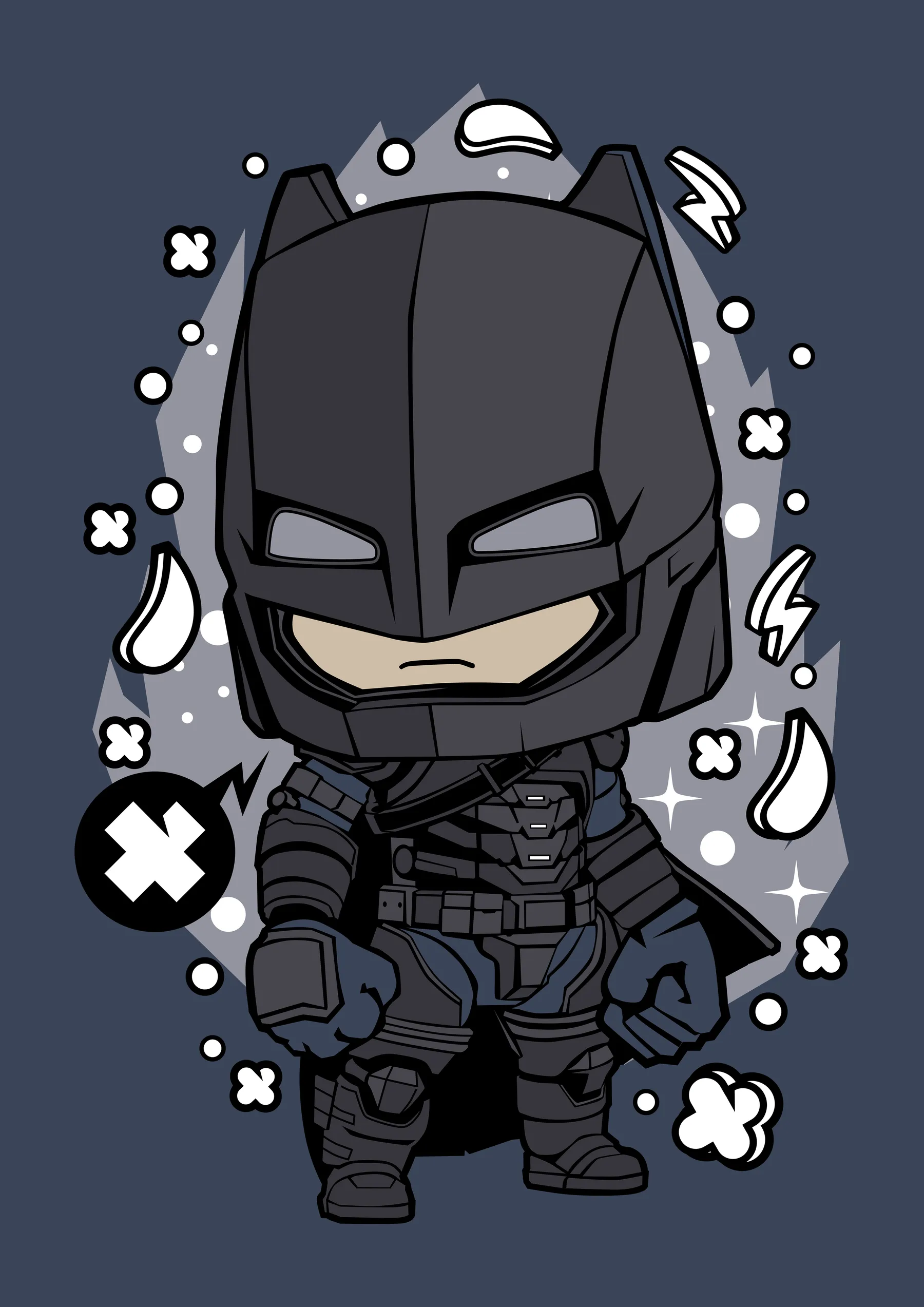 Batman Cabeza Chibi