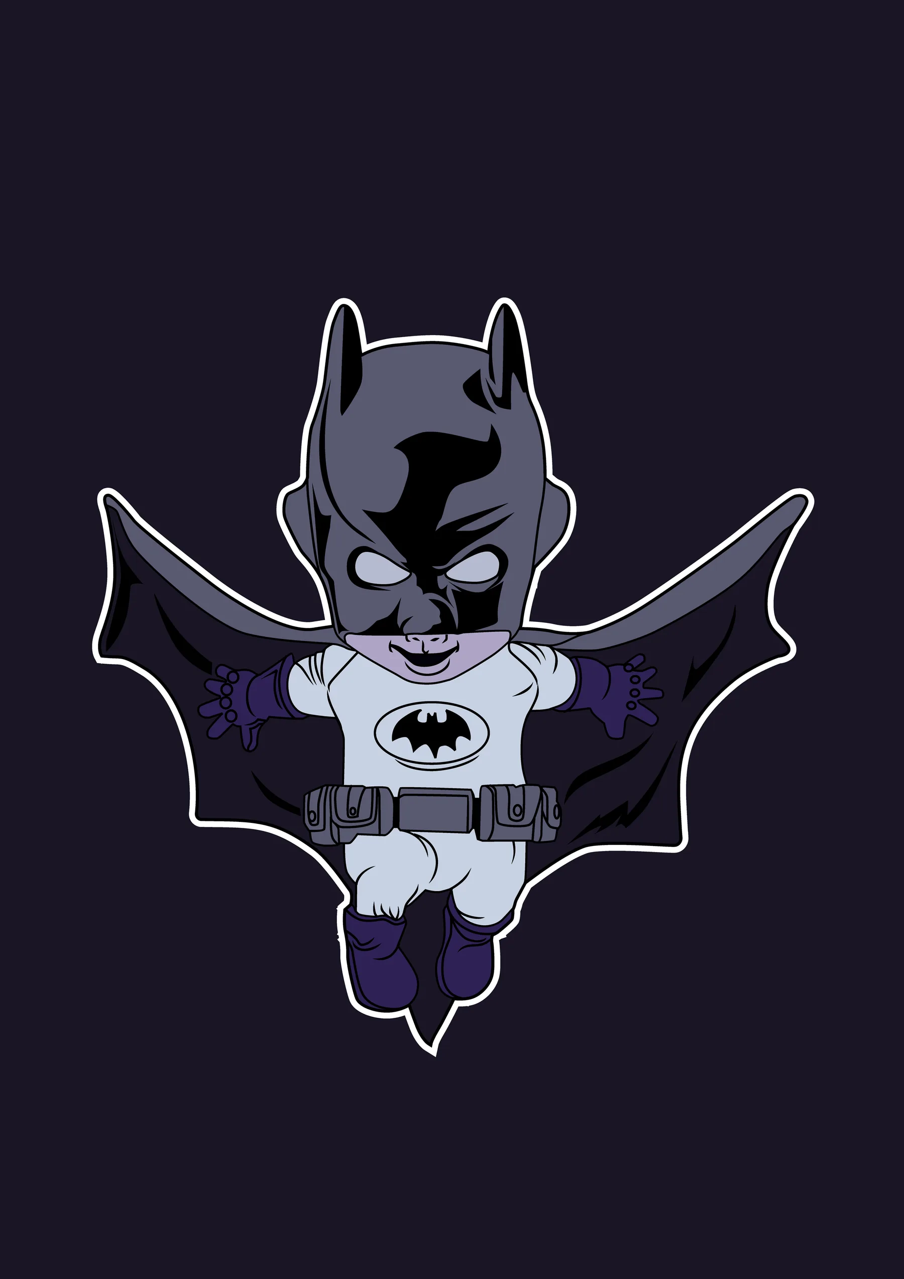 Batman Volando Chibi