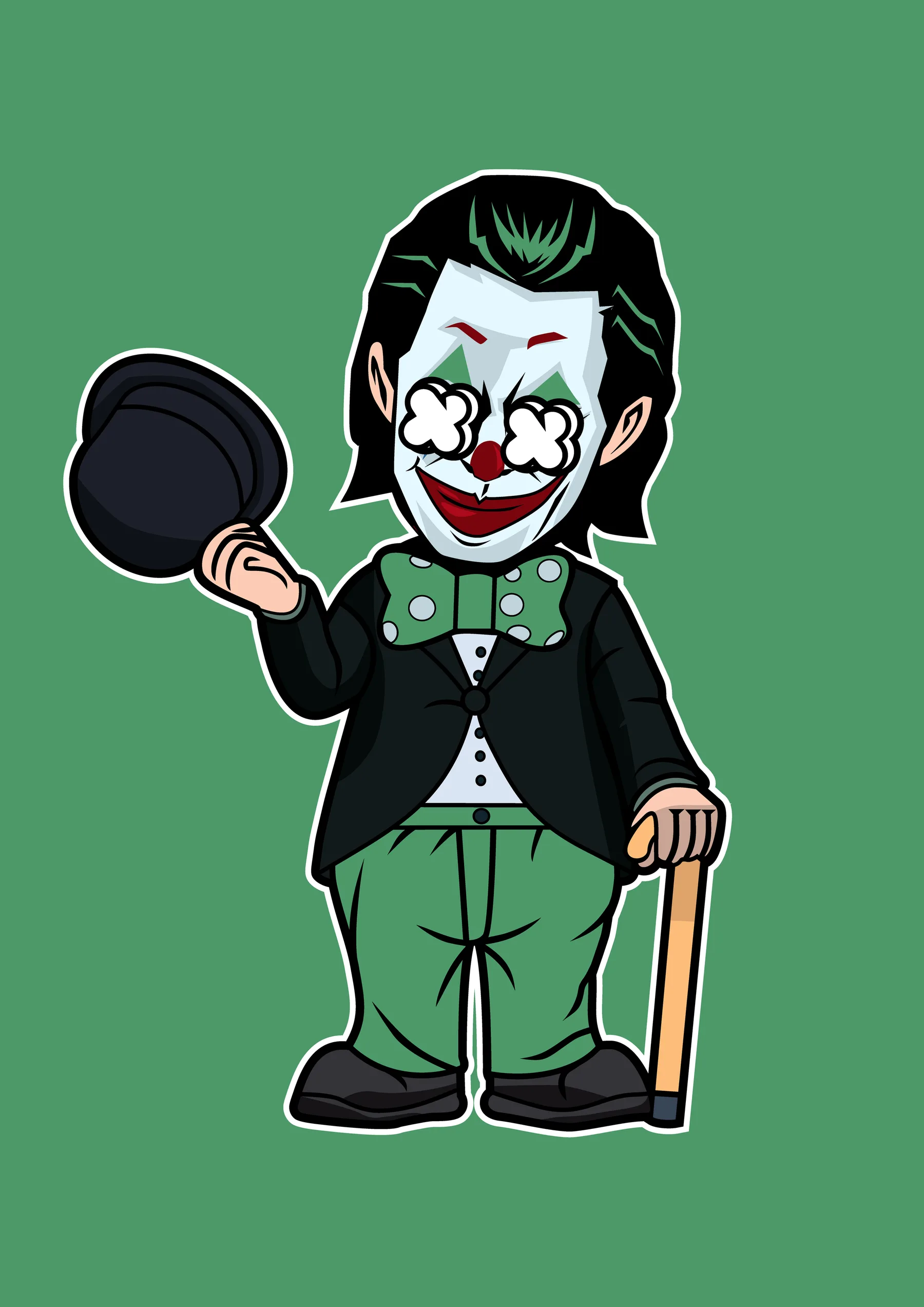 Joker con Sombrero y Baston
