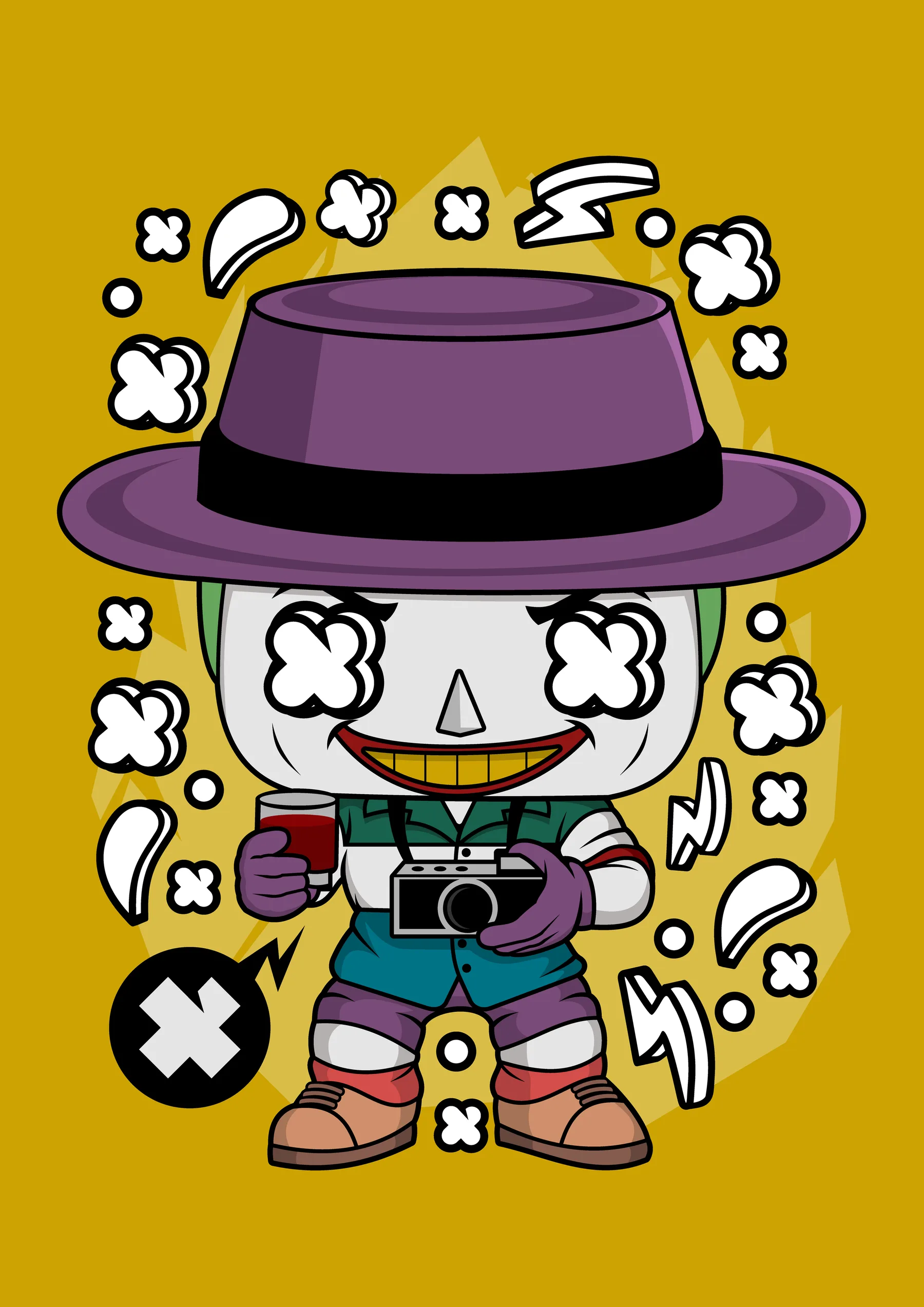 Riddler con Sombrero y Camara