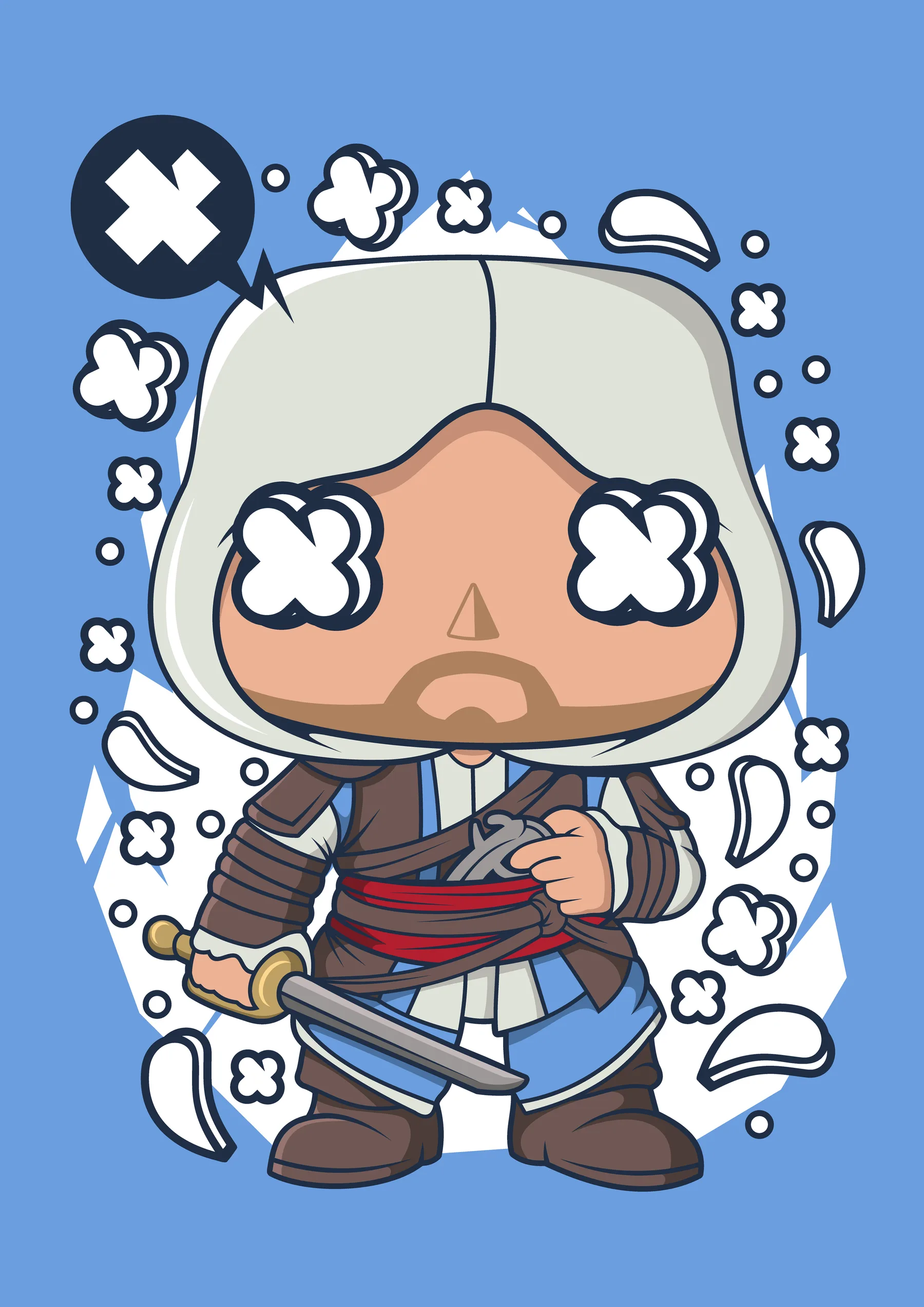 Assassins Creed Encapuchado Blanco