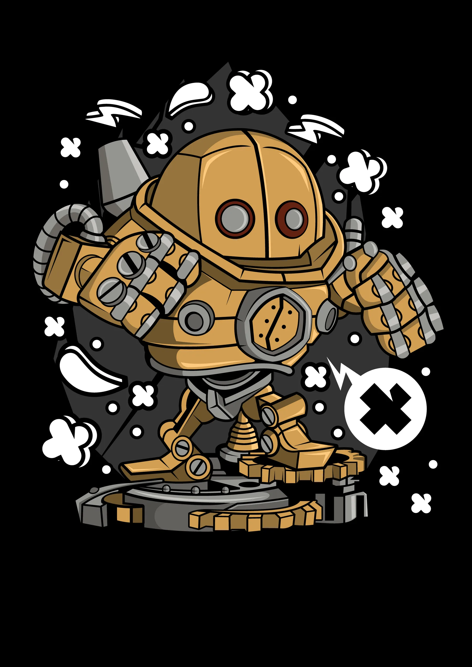 Robot Mecha Dorado