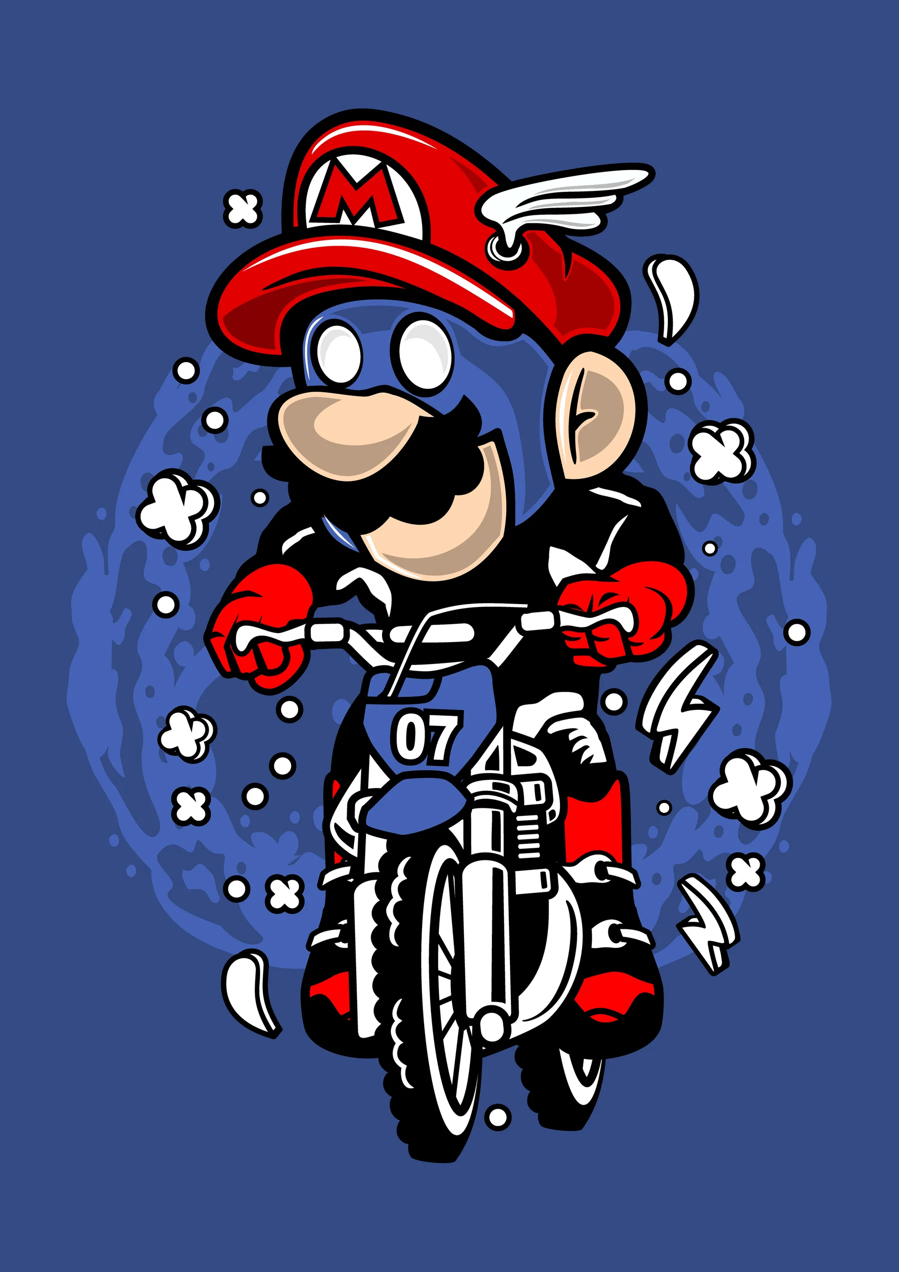 Mario en Motocicleta