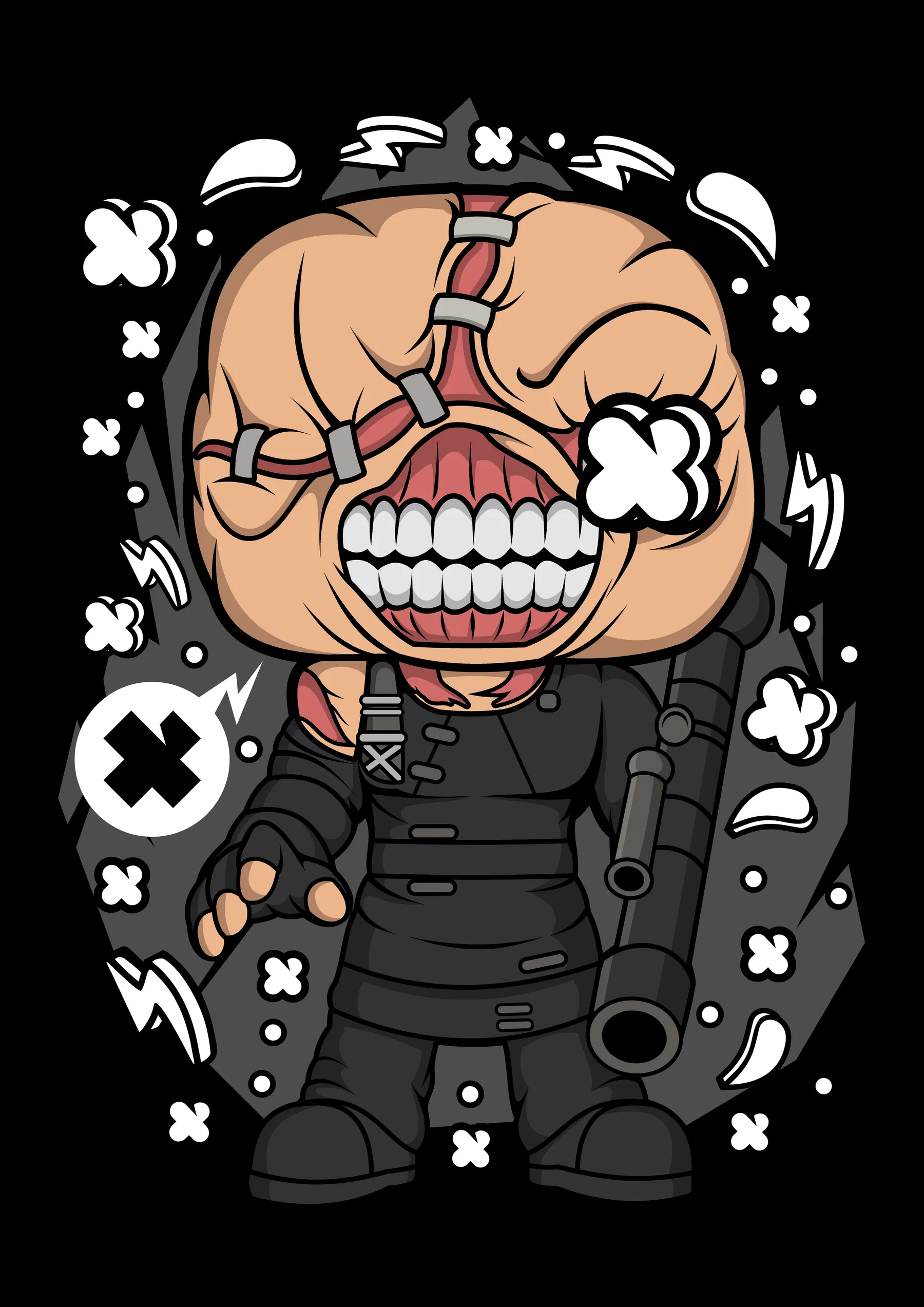 Personaje con Espada y Capucha Oscura