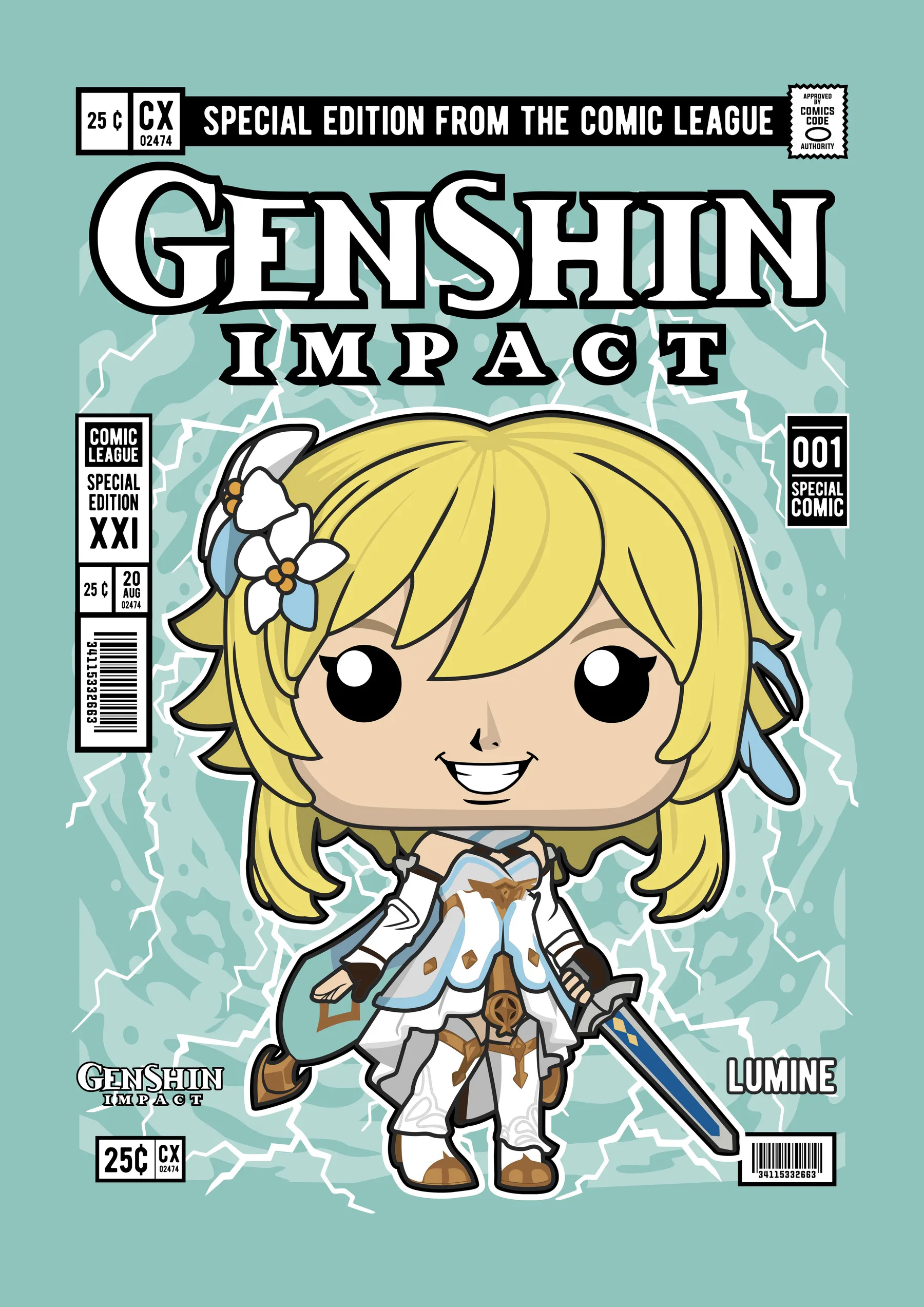 Genshin Impact Personaje Rubio