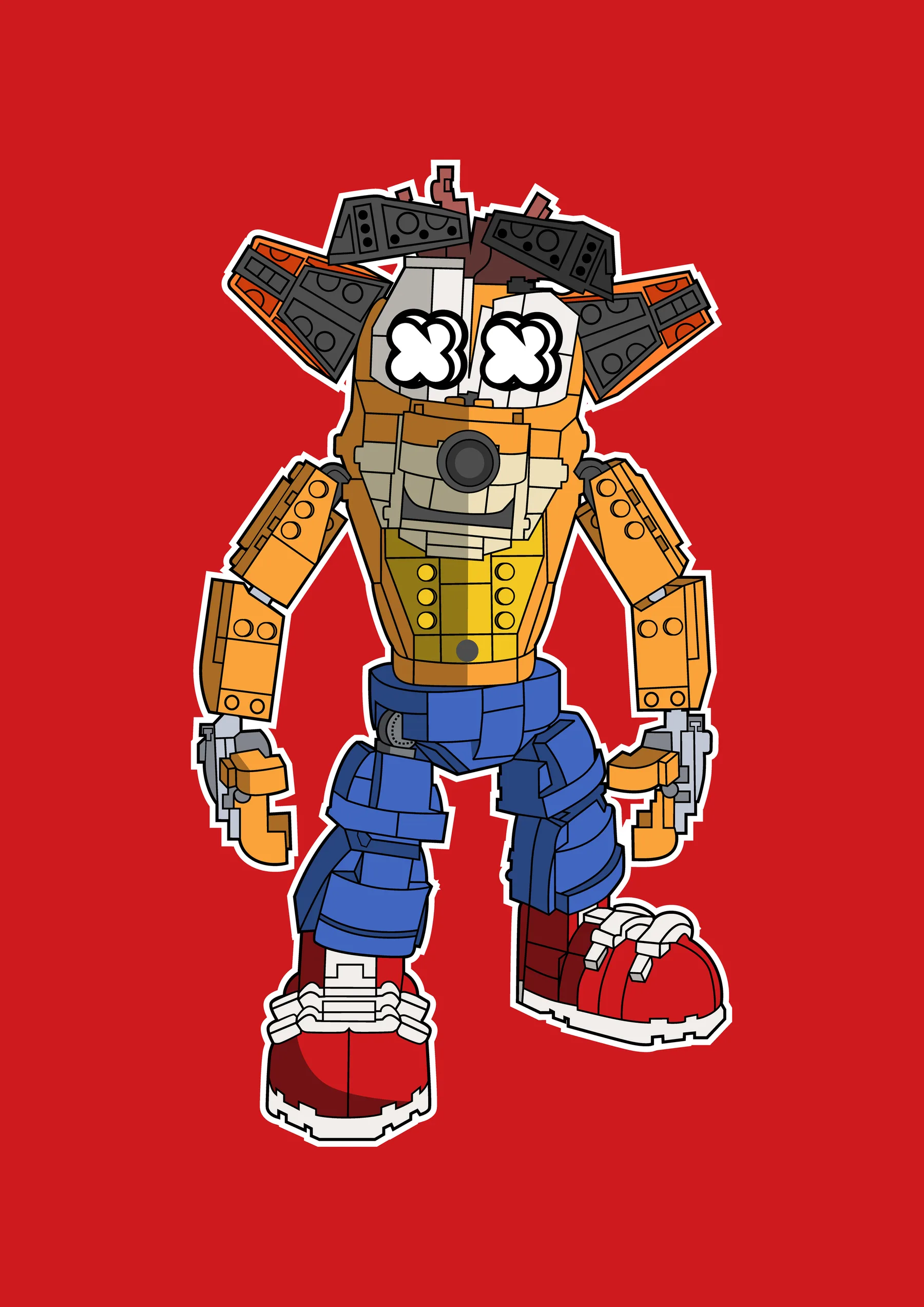 Robot Lego Estilo Vaquero