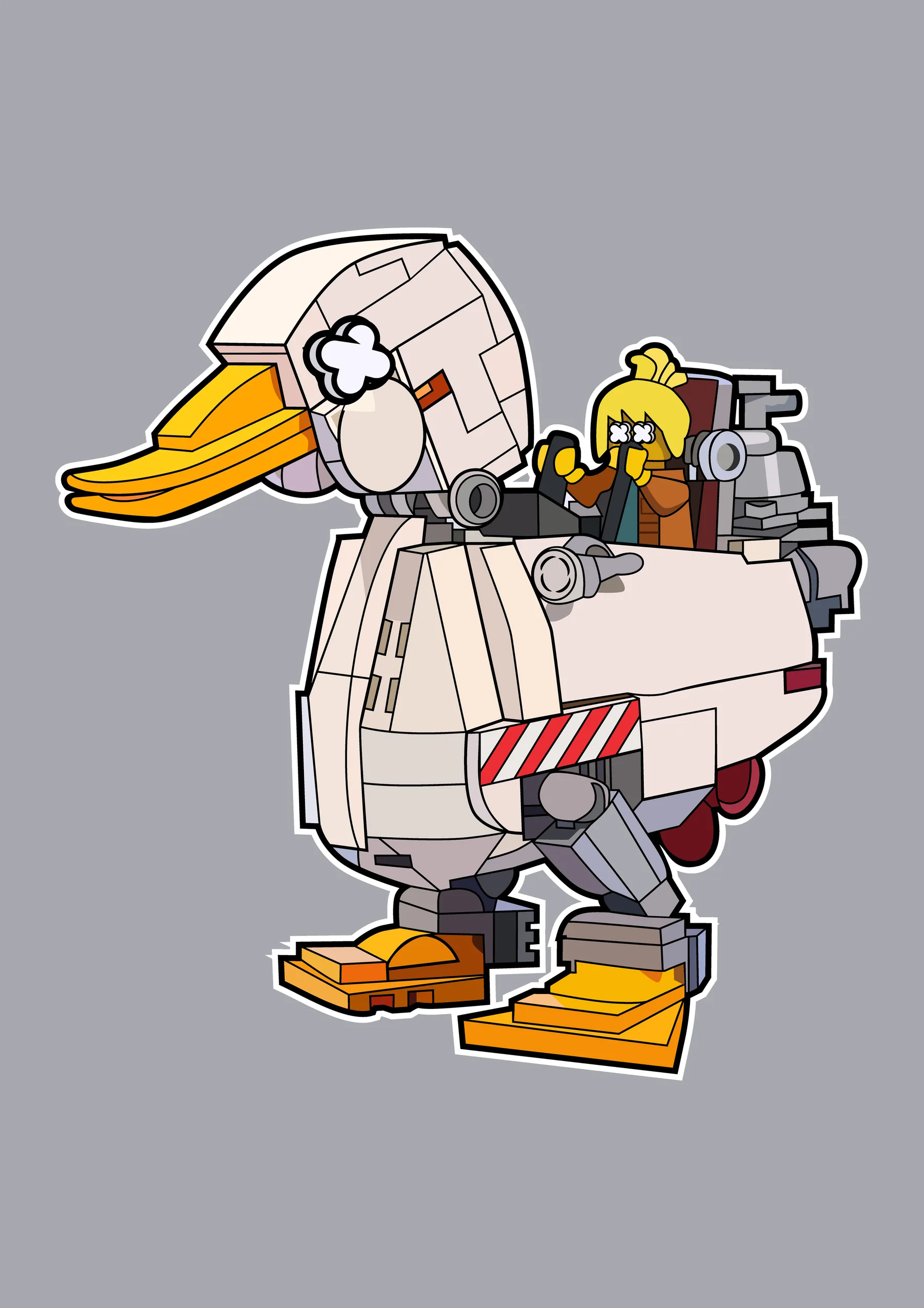 Pato Robot Lego con Maquina