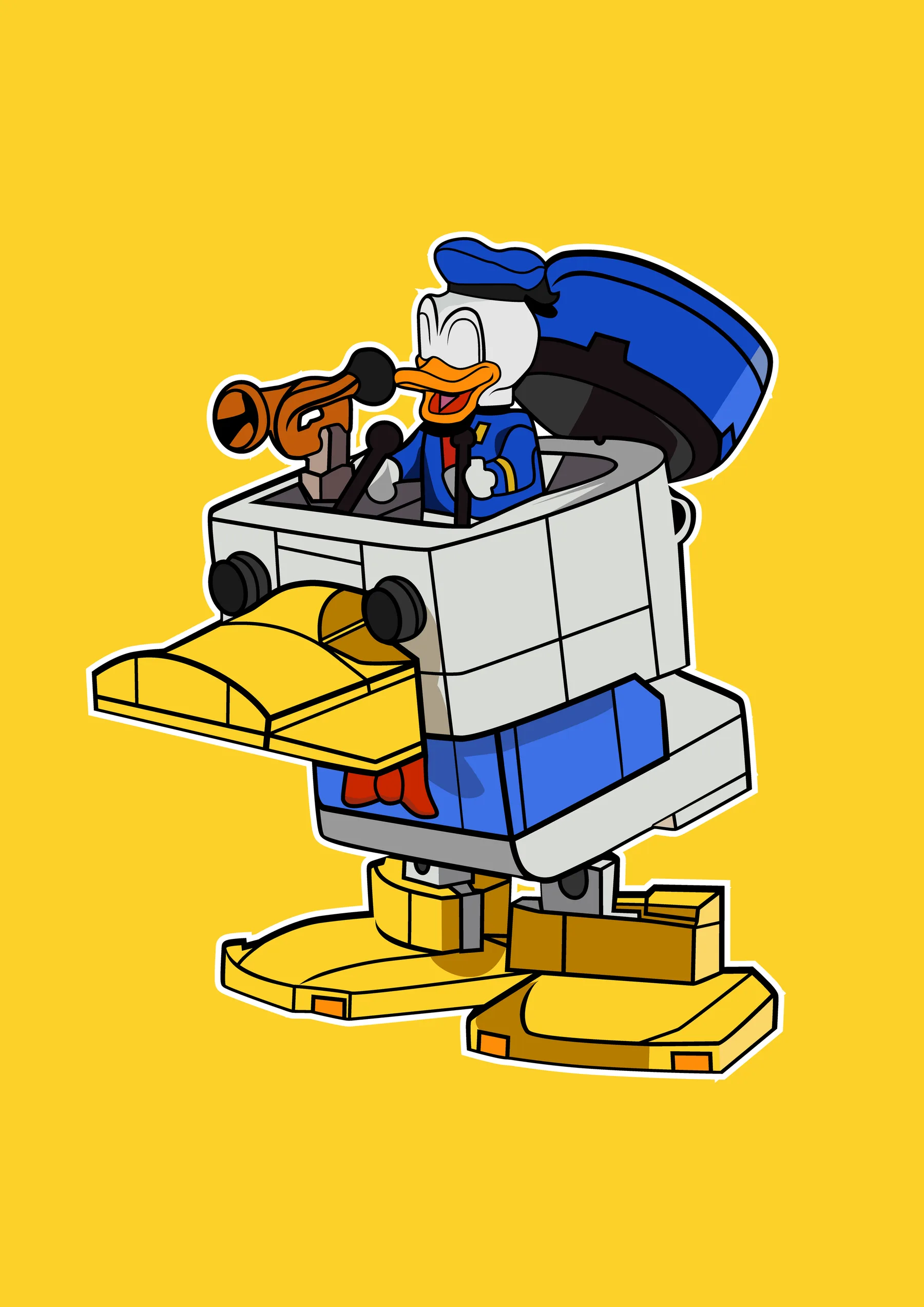 Pato Donald Lego en Barco