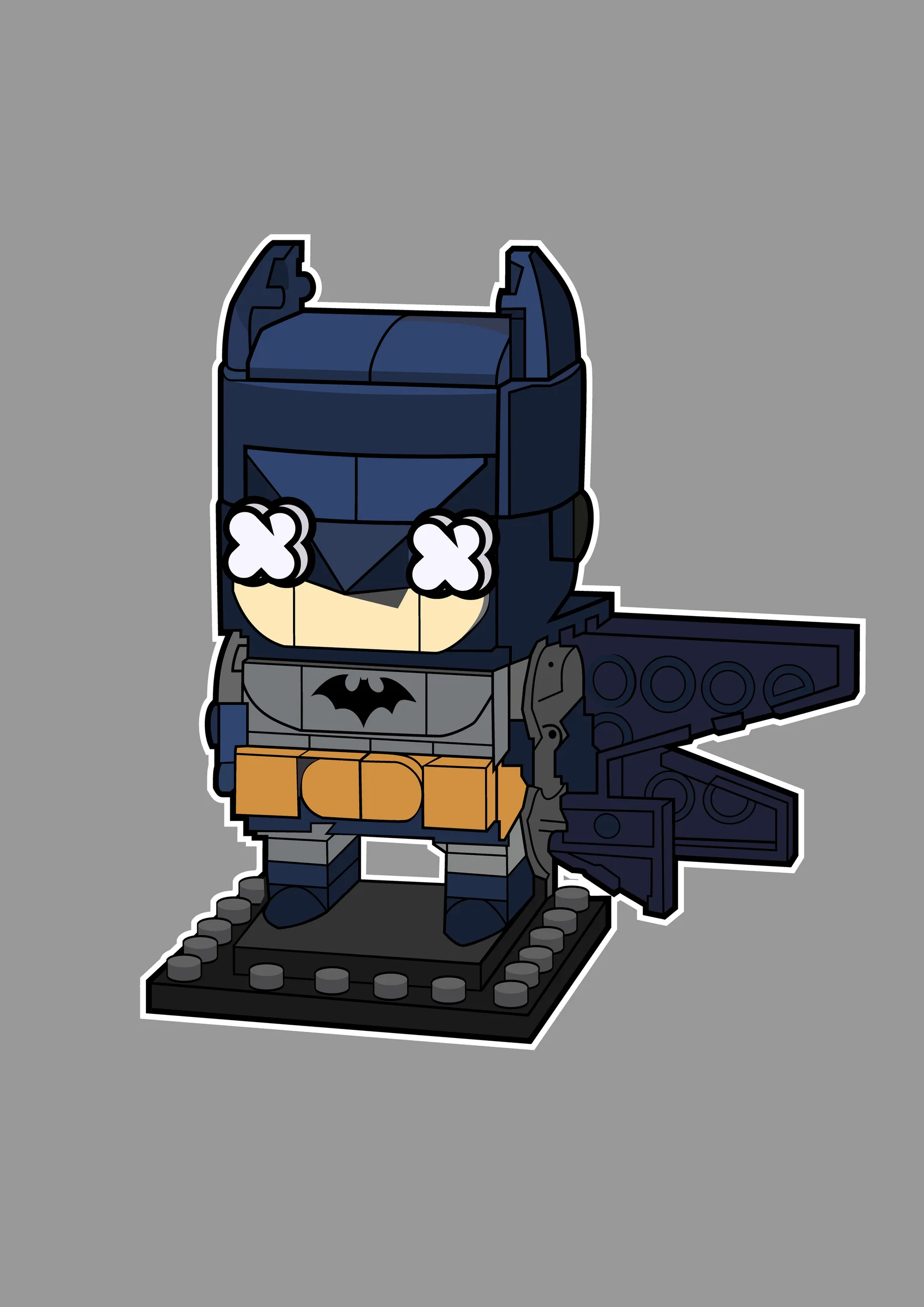 Batman Lego Cabeza Cuadrada