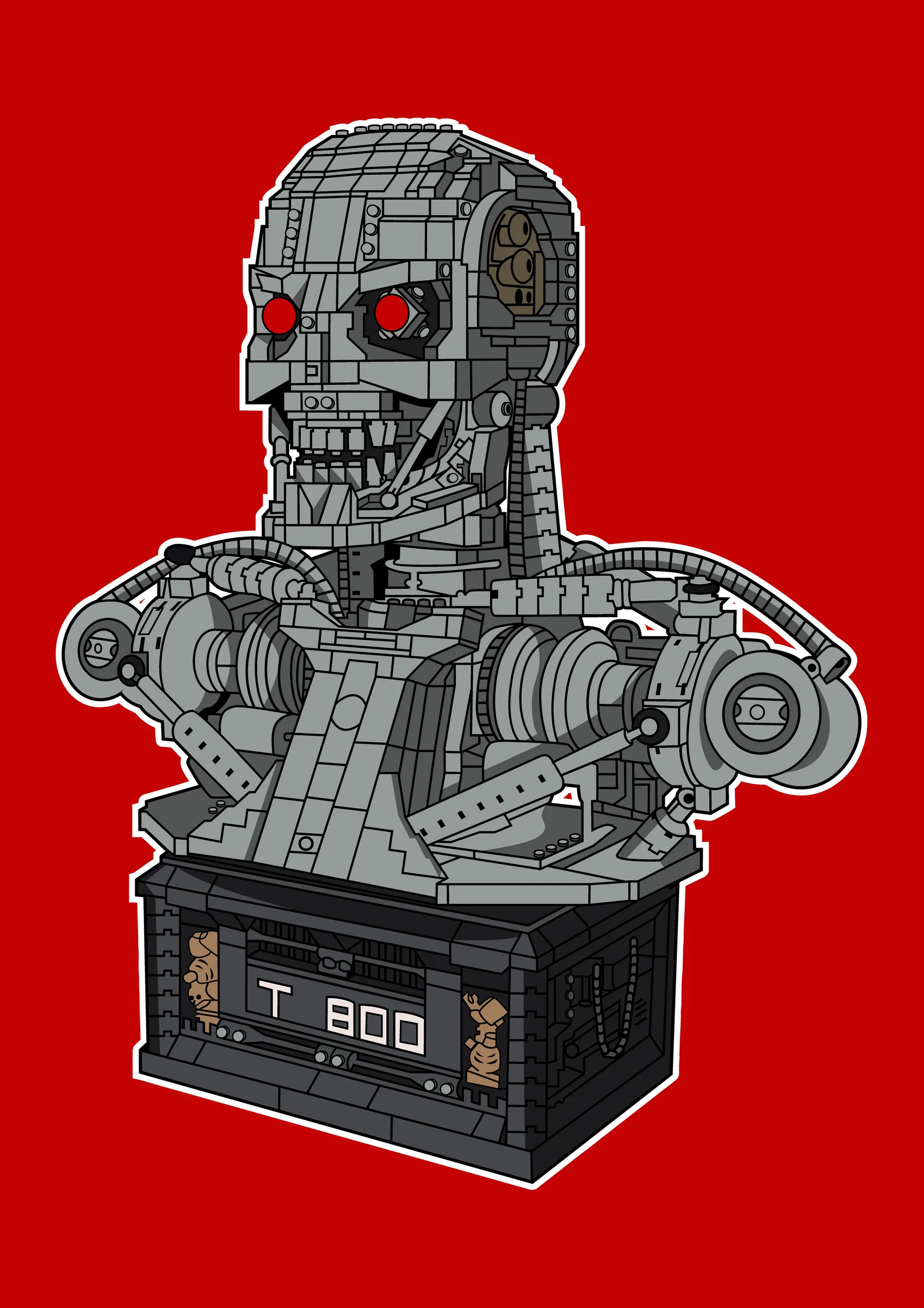 Terminator T-800 Busto Lego