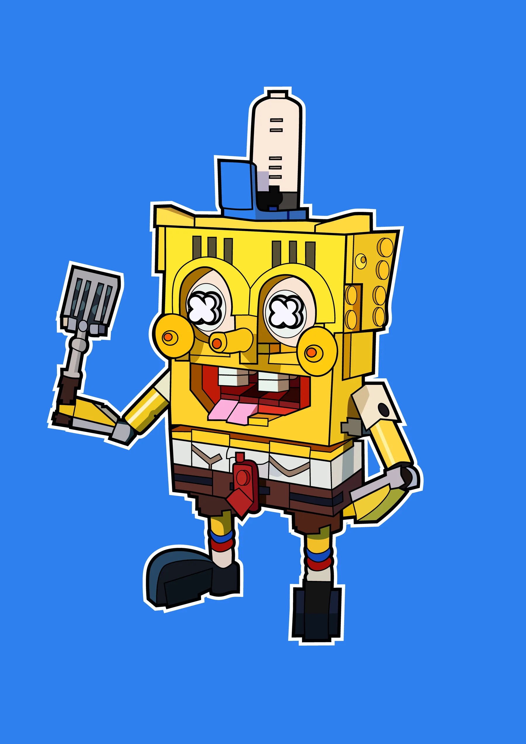 Bob Esponja Lego con Espatula