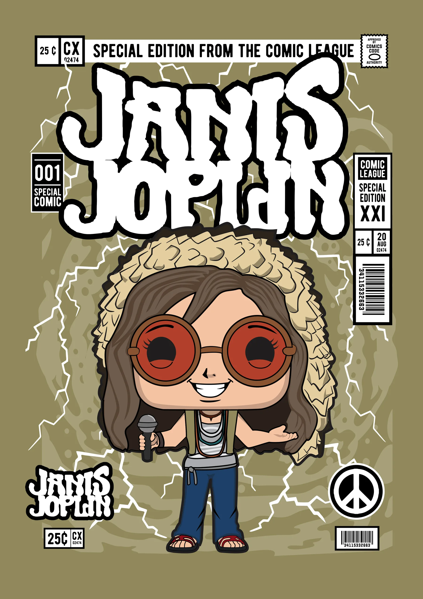 Janis Joplin Retrato