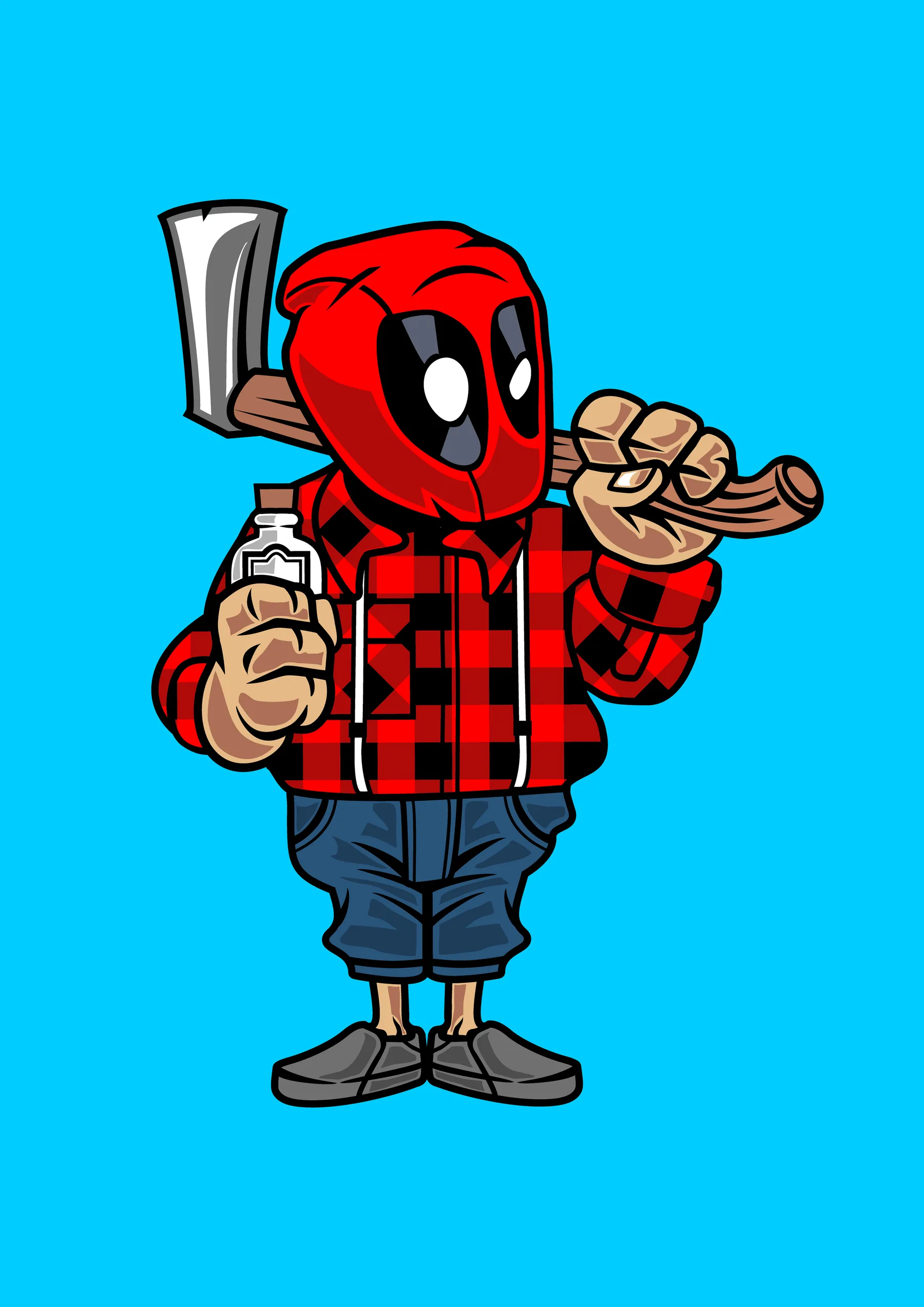 Deadpool Leñador