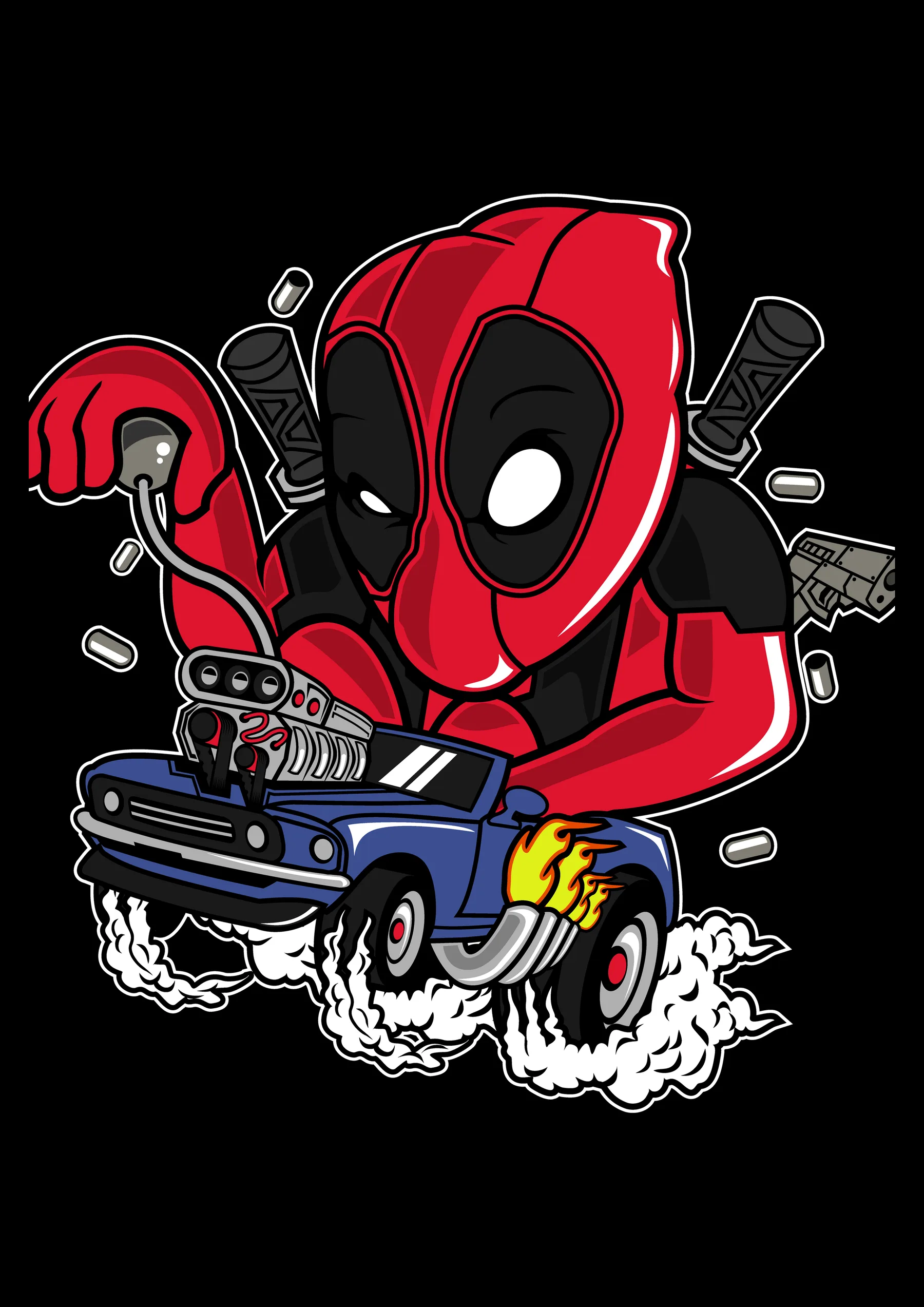 Deadpool en Auto