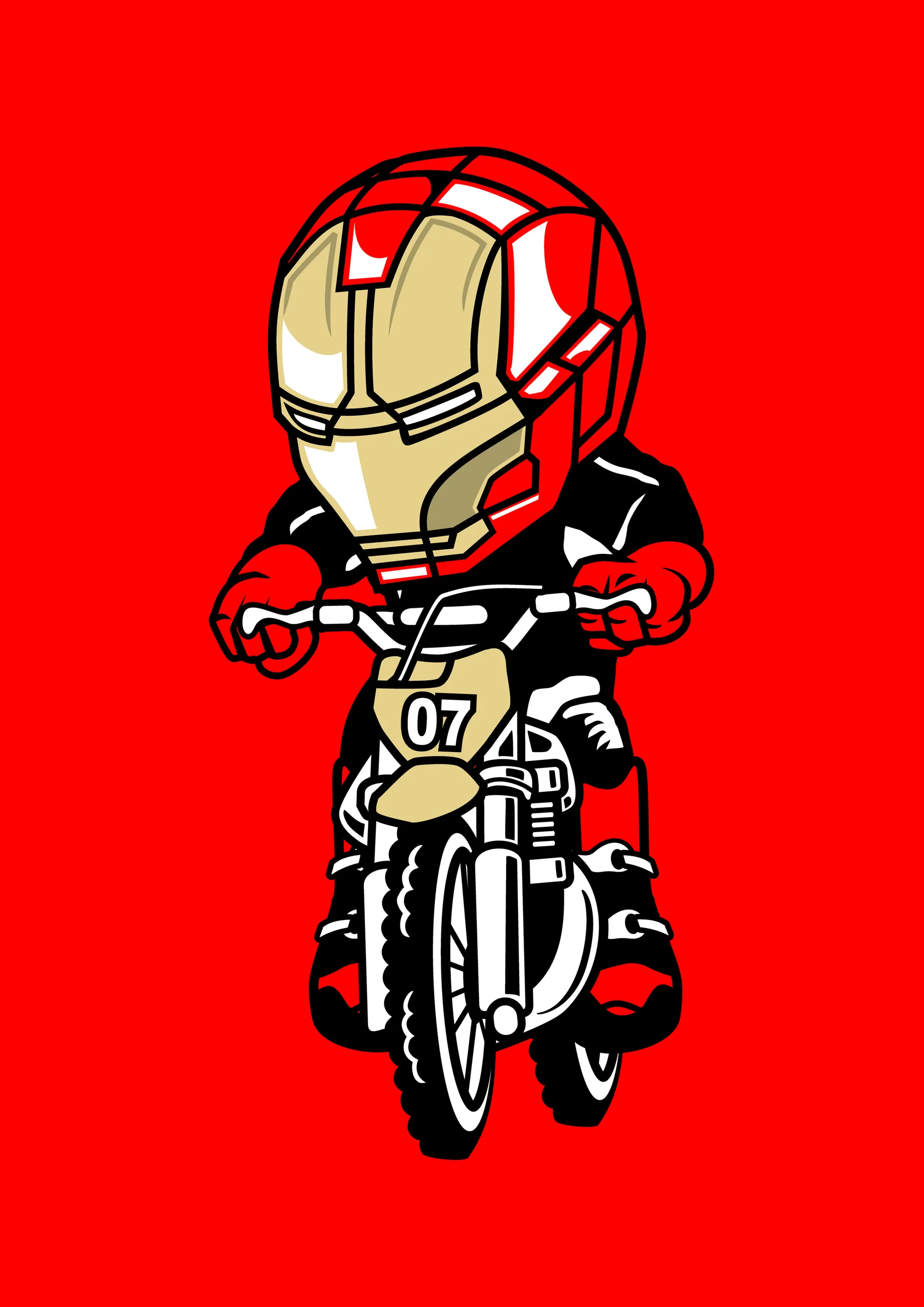 Iron Man en Motocicleta