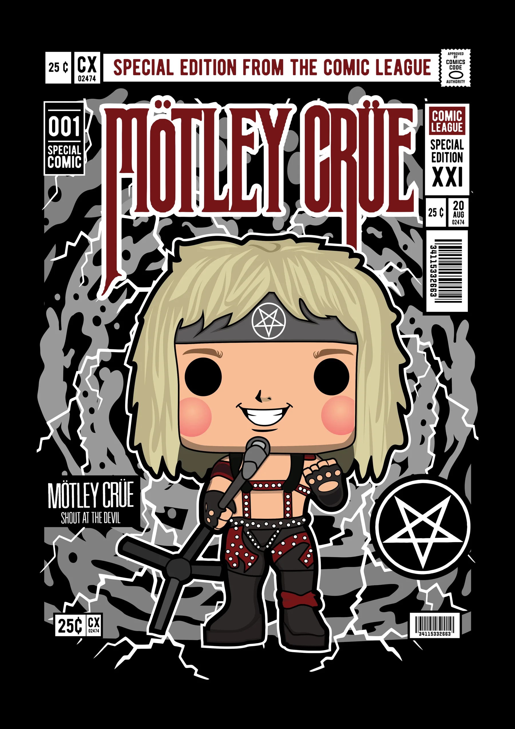 Motley Crue Rubia