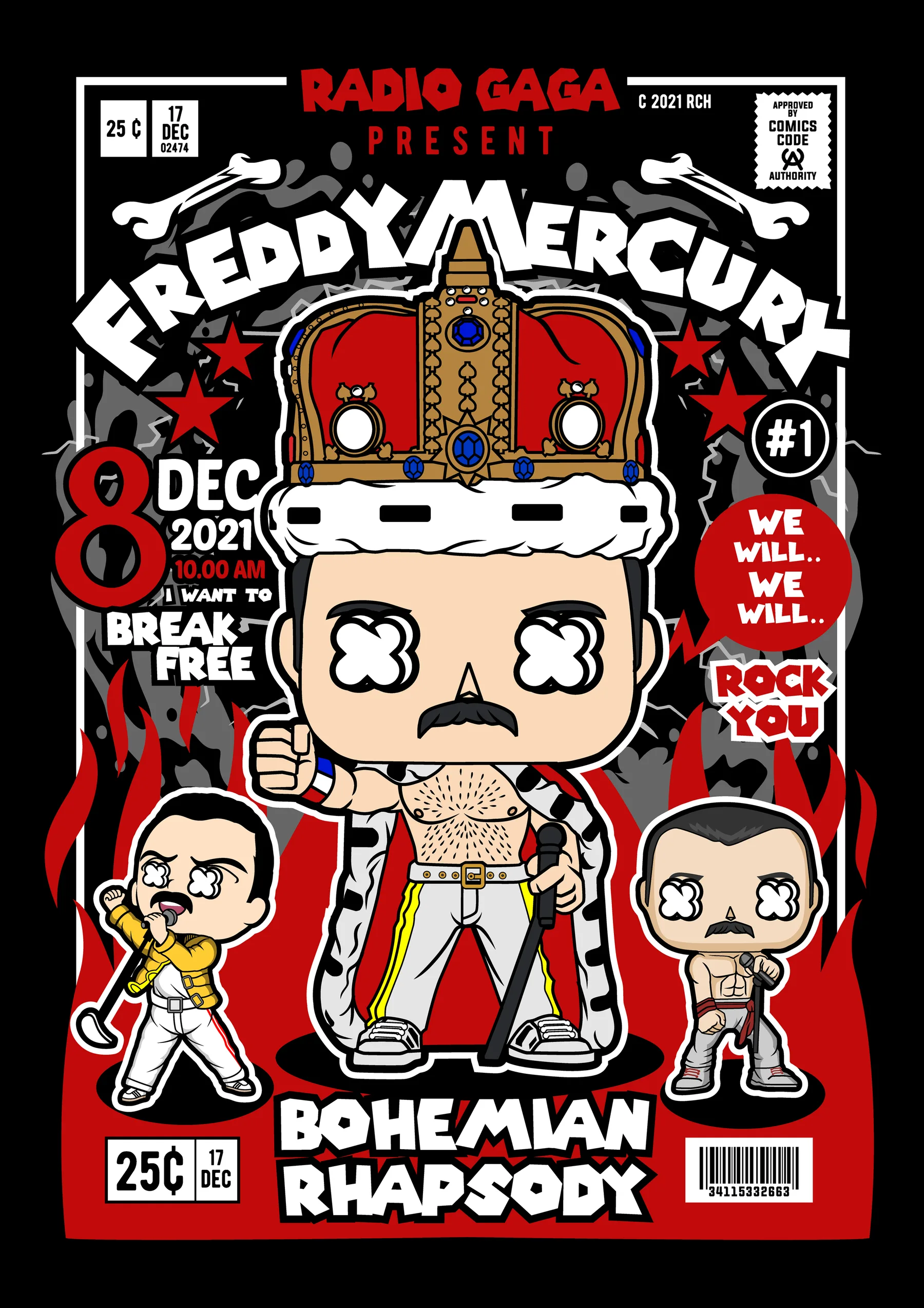 Freddie Mercury Bohemian Rhapsody