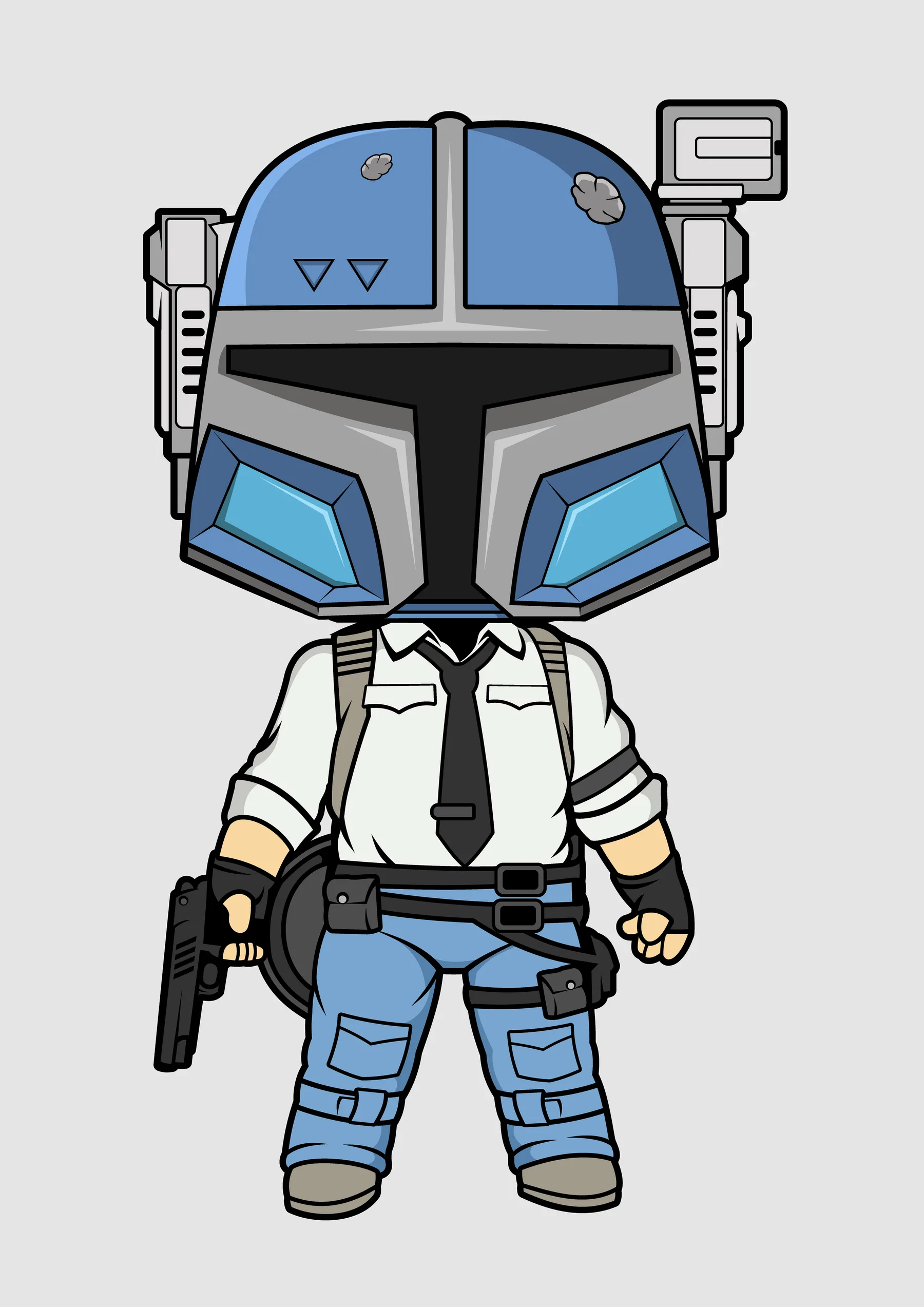 Star Wars - Mandalorian Armadura Azul
