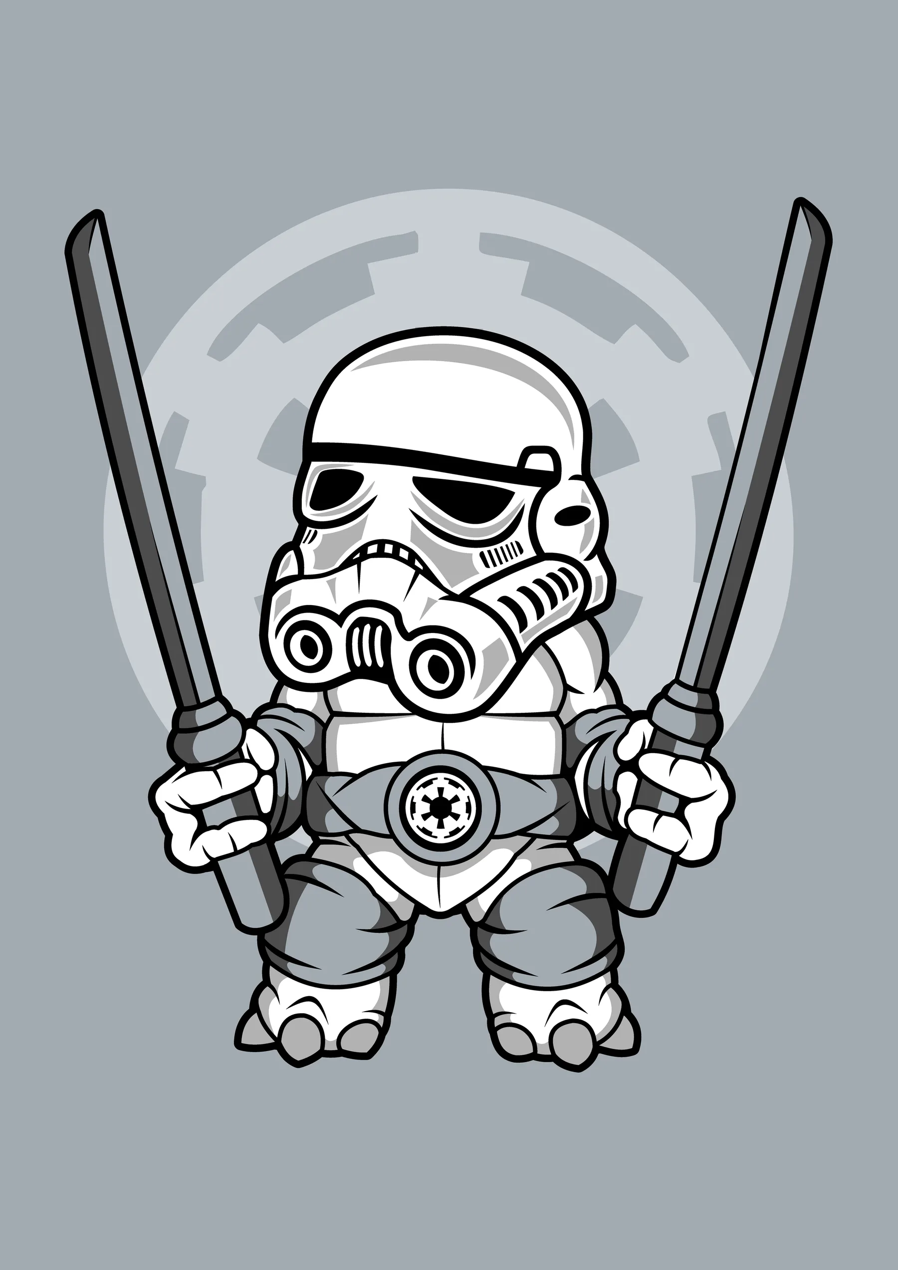 Stormtrooper con Sables de Luz Dobles