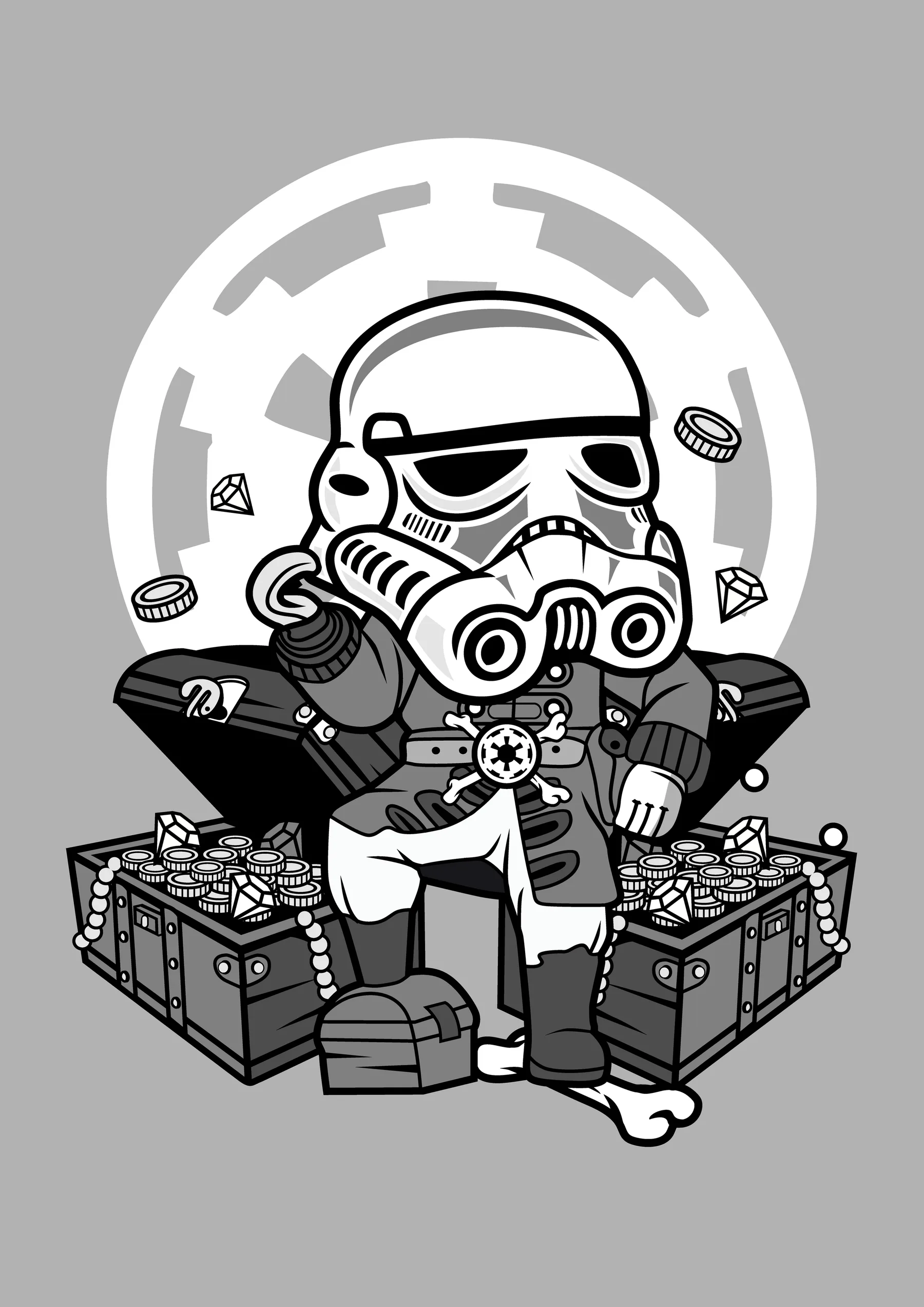 Stormtrooper Sentado con Caja