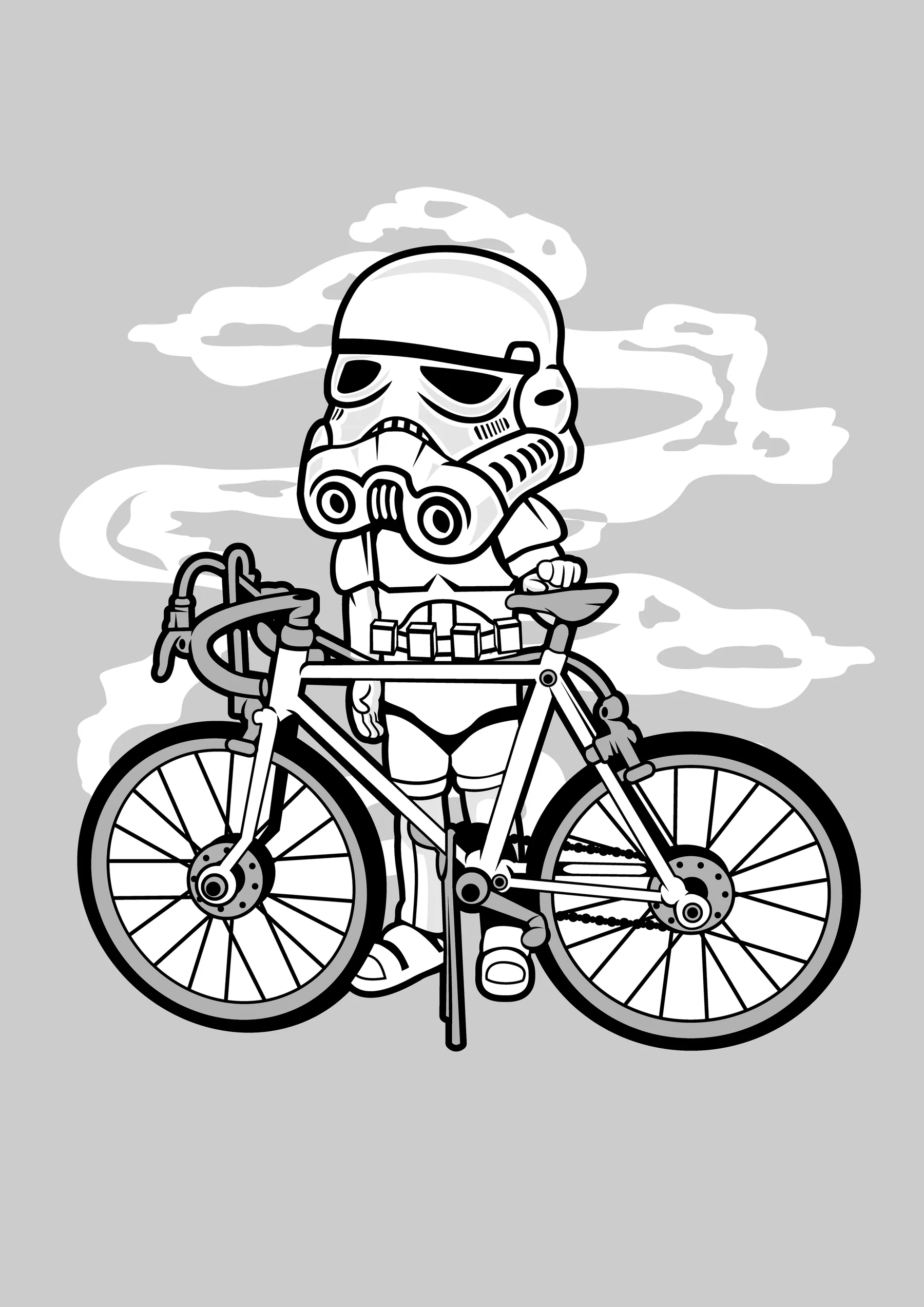 Stormtrooper en Bicicleta