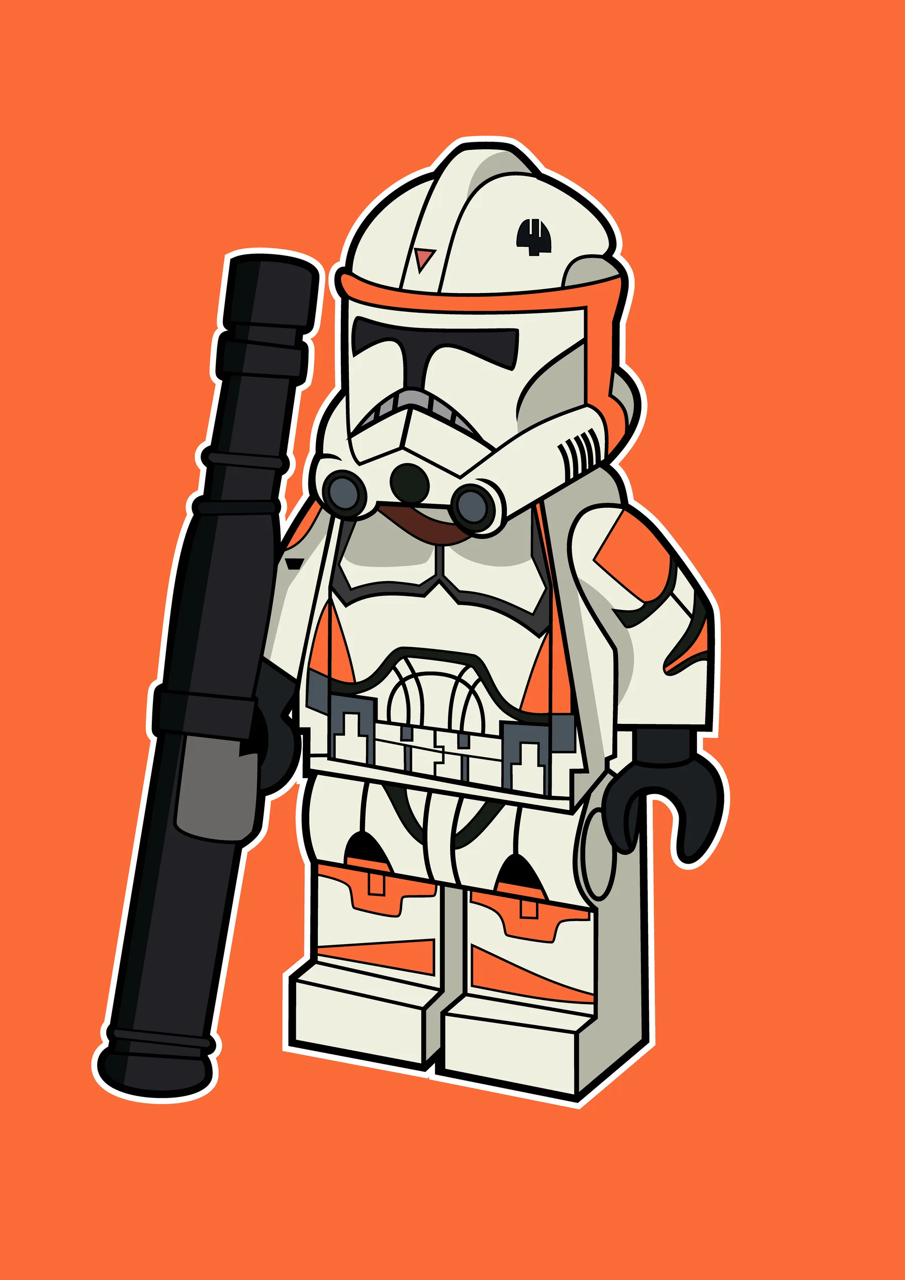 Stormtrooper Lego Estilo Clon