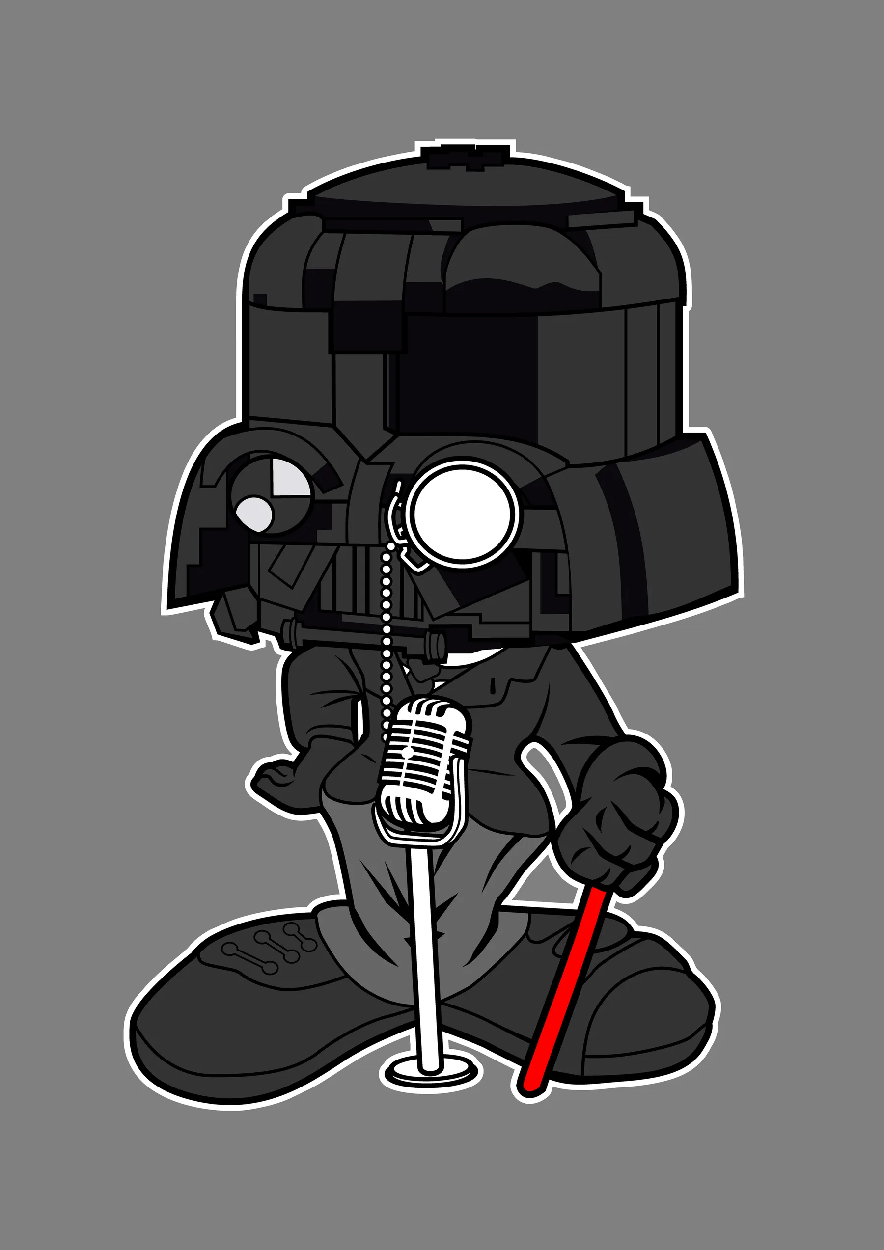 Darth Vader con Microfono