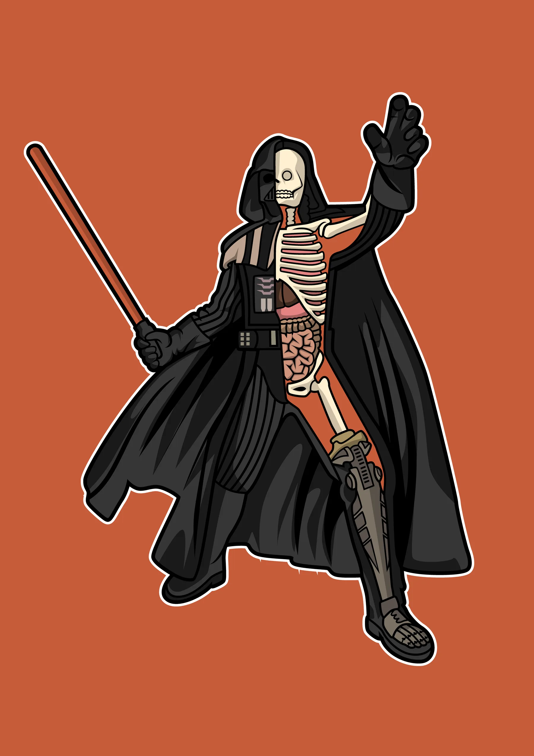 Personaje Sith con Capa y Sable