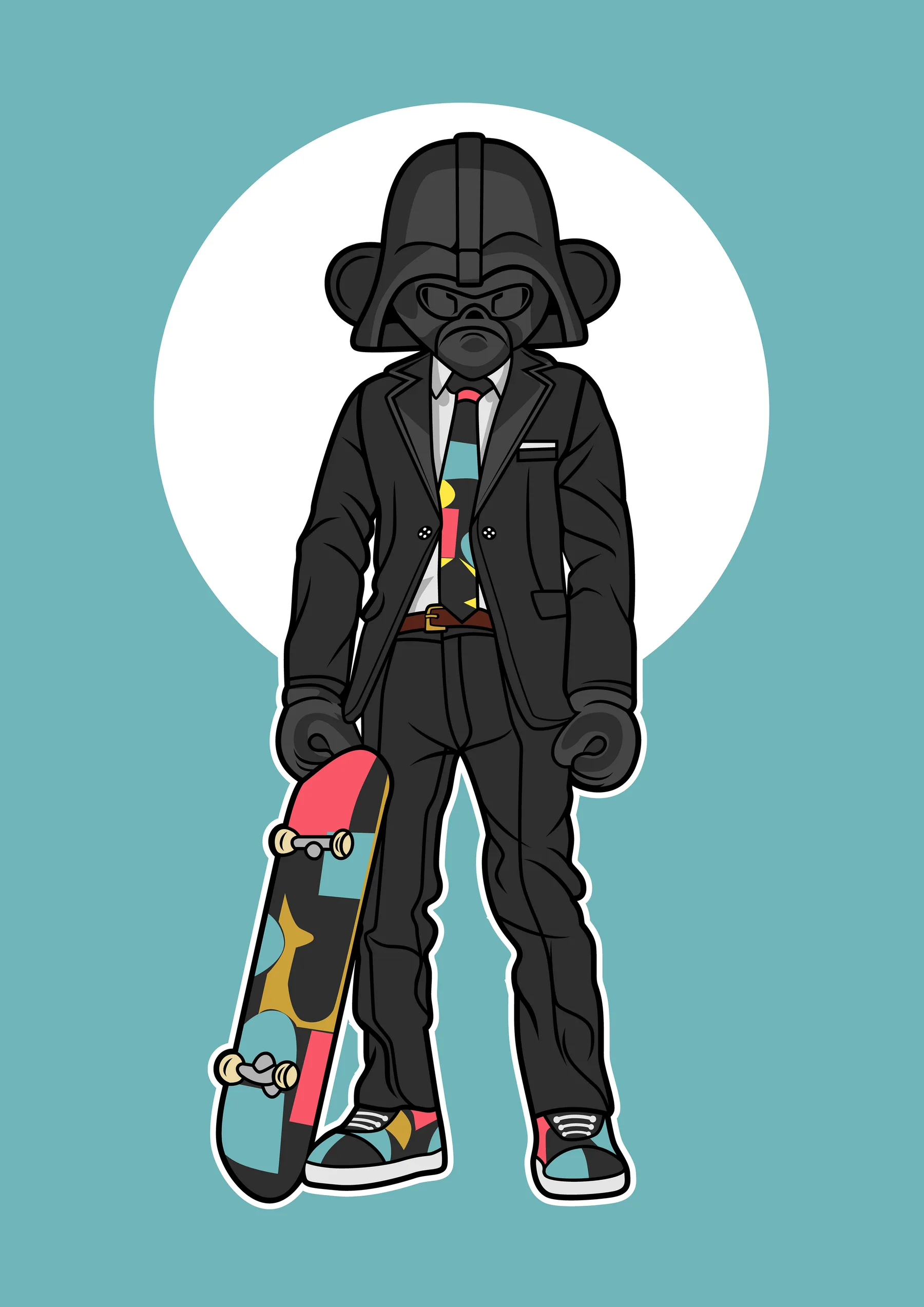 Darth Vader Silueta con Sombrero