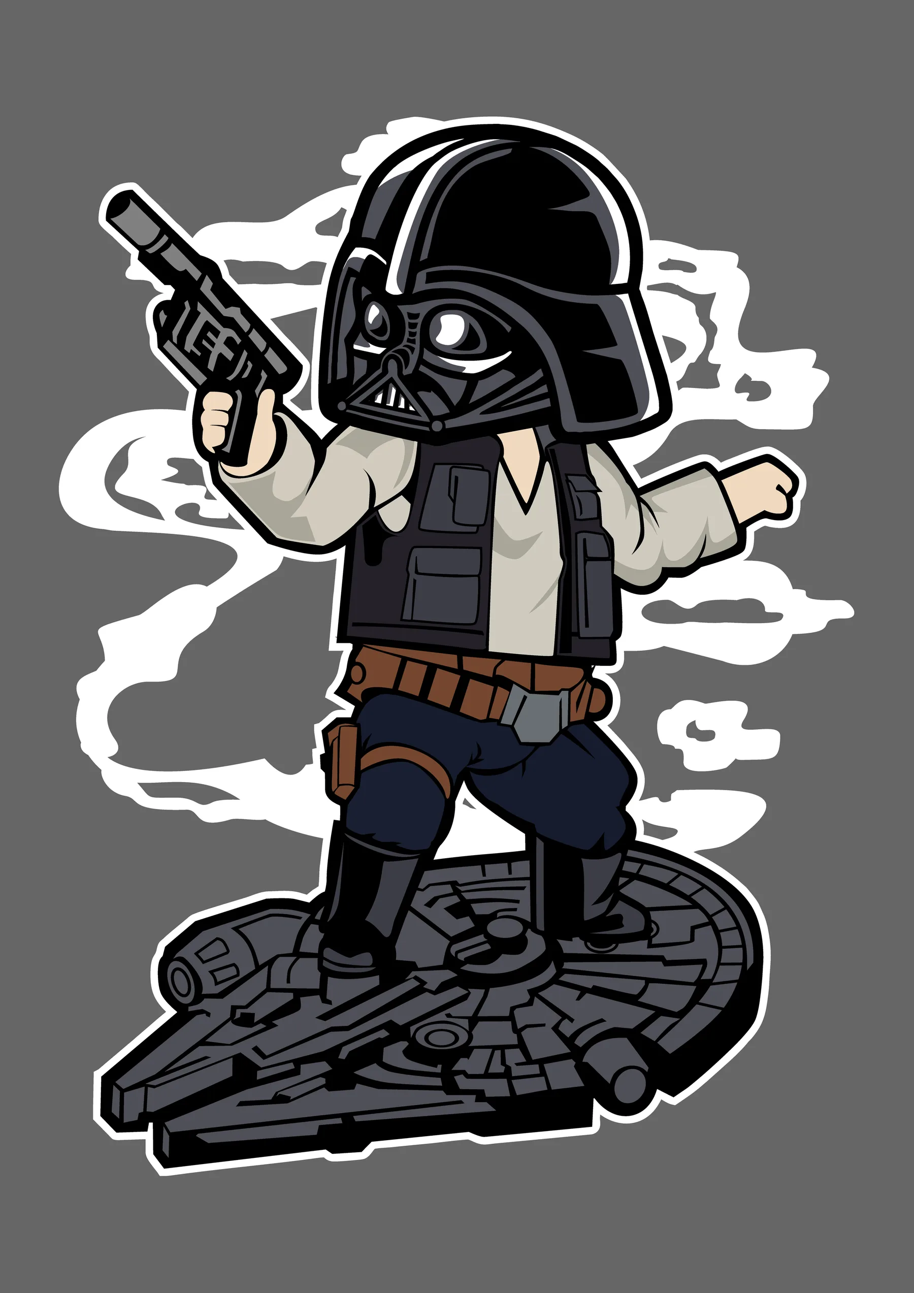 Han Solo Chibi con Pistola