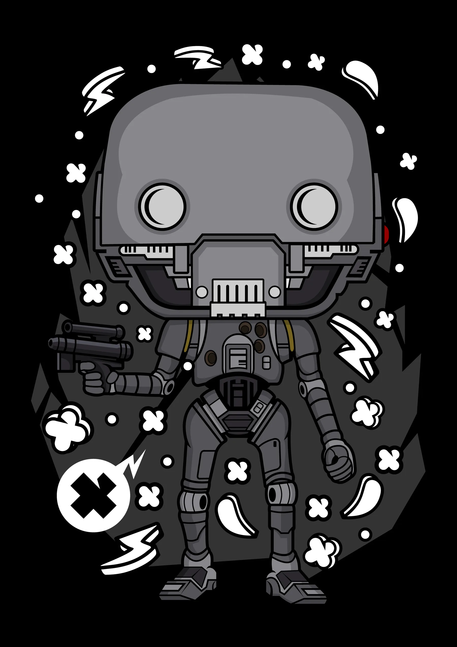 Robot Terminator Estilo Vader