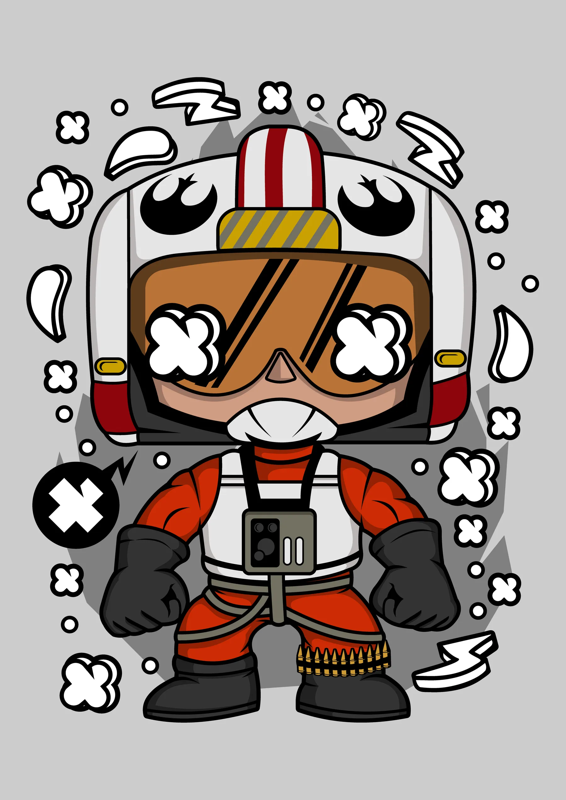 Piloto X-Wing con Casco