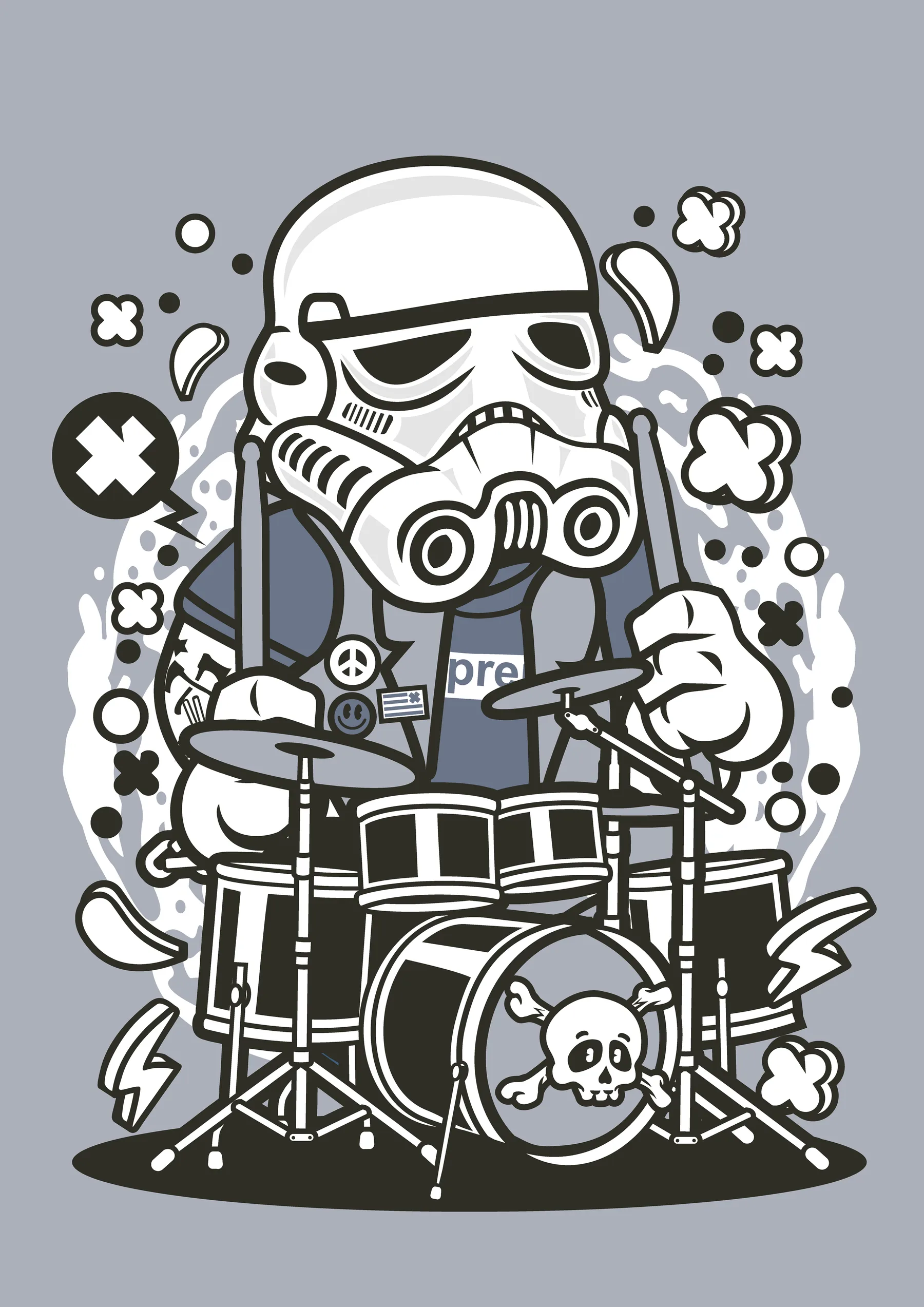 Stormtrooper Tocando Bateria