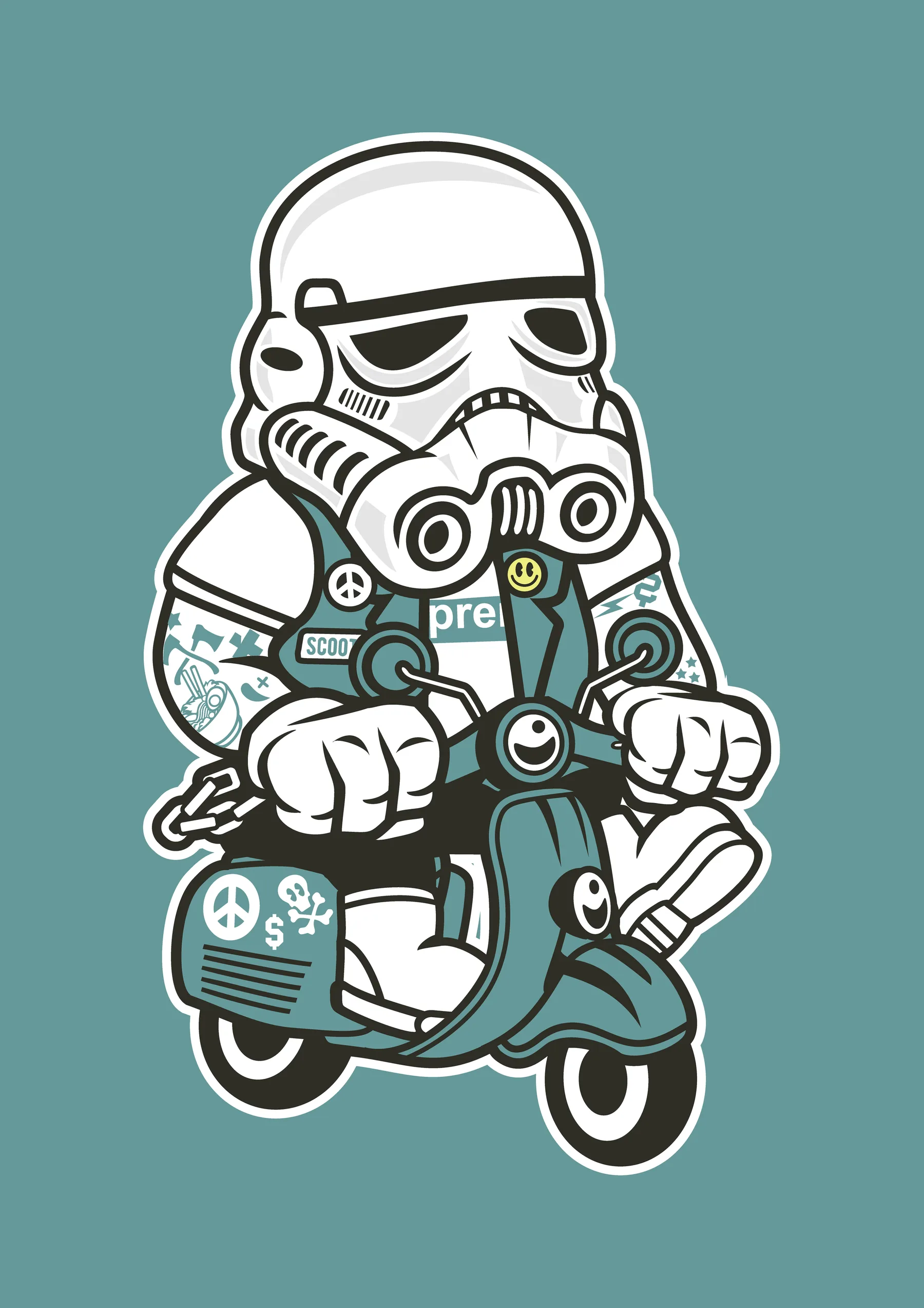 Stormtrooper en Motoneta