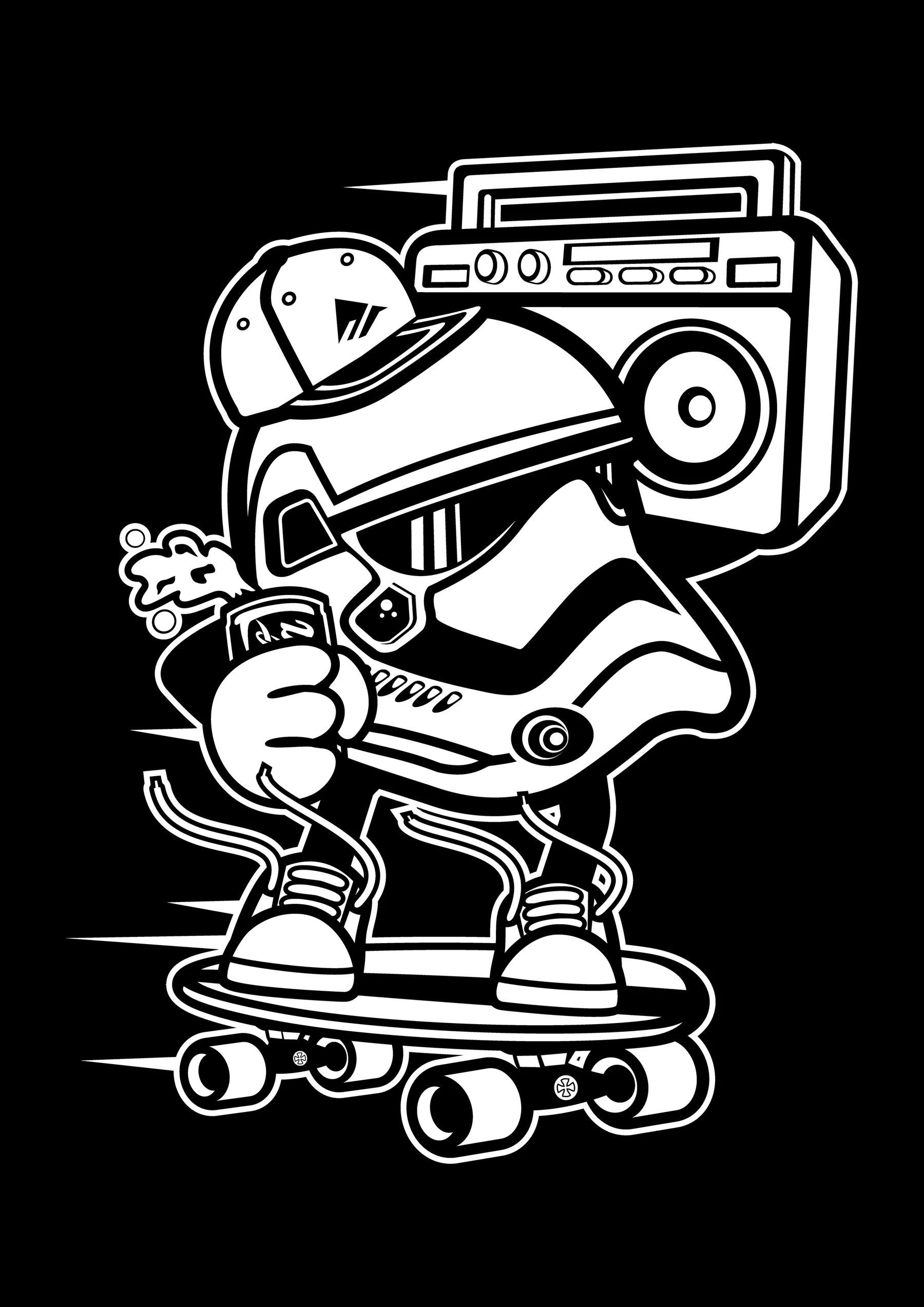 Stormtrooper con Radio Cassette