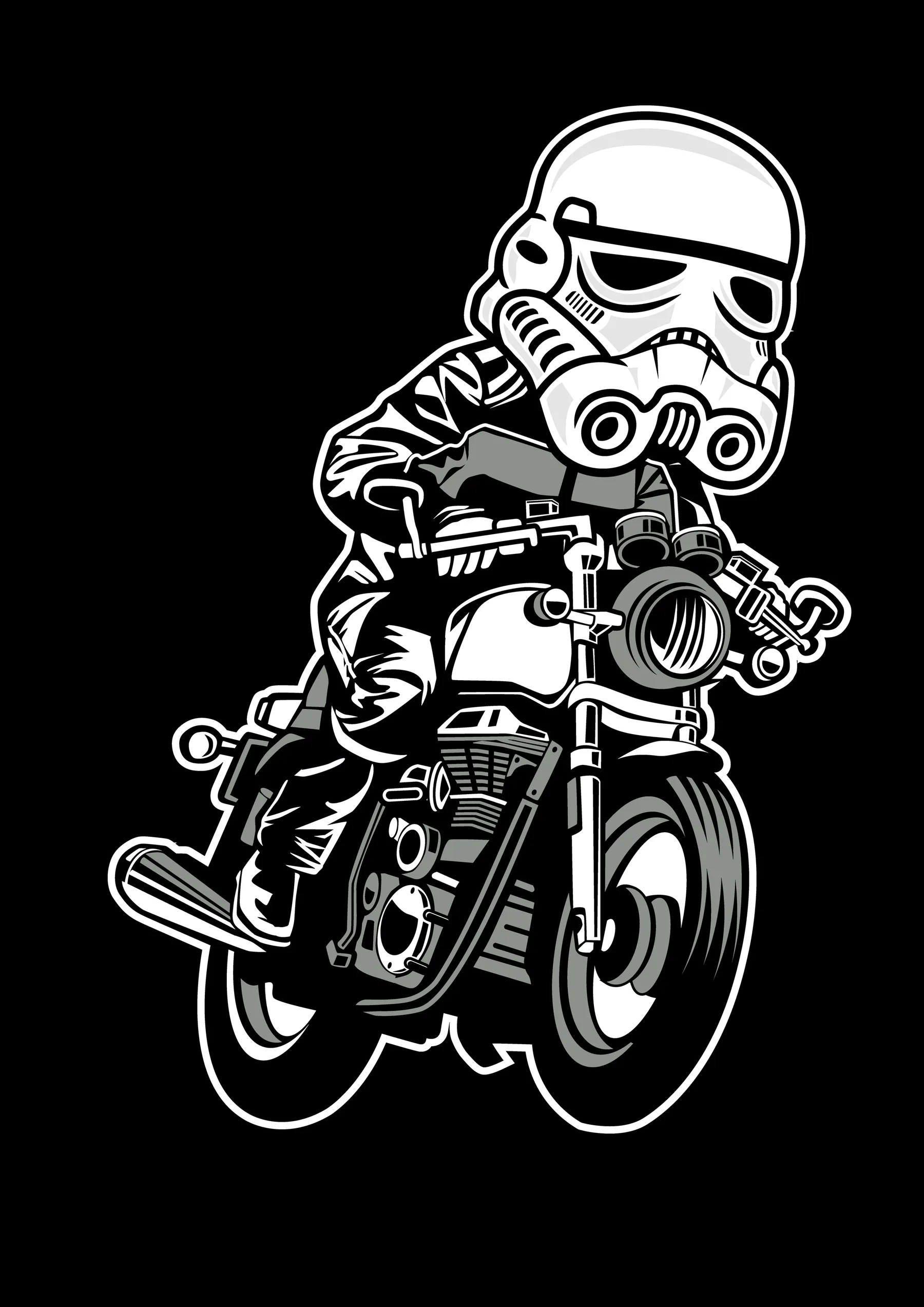Stormtrooper en Motocicleta