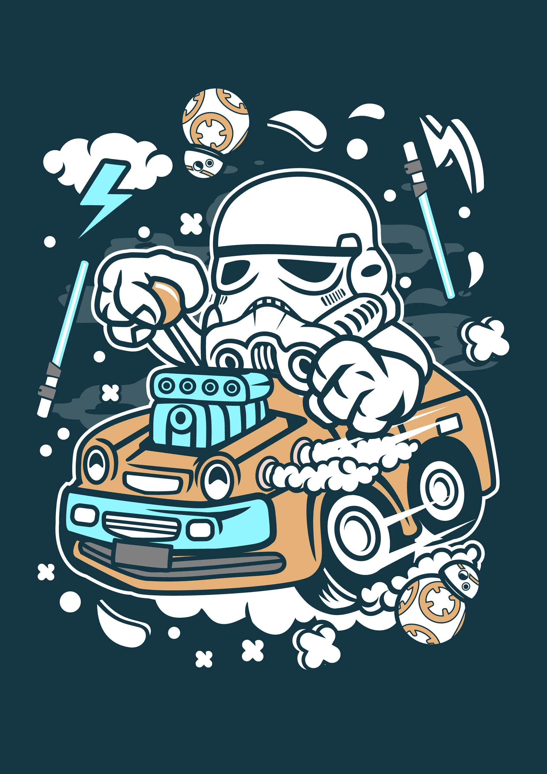 Stormtrooper Lavando Auto