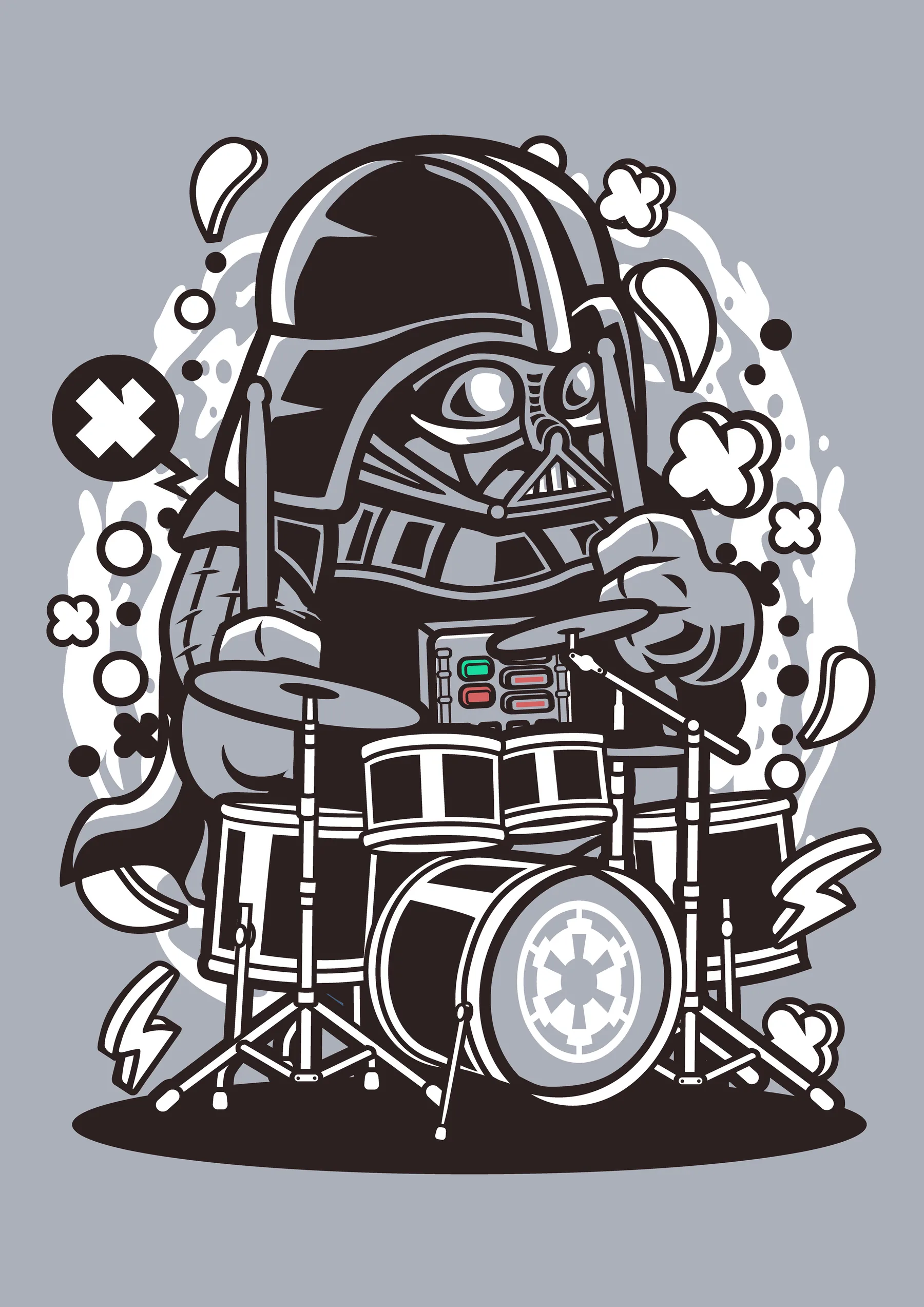 Darth Vader Tocando Bateria