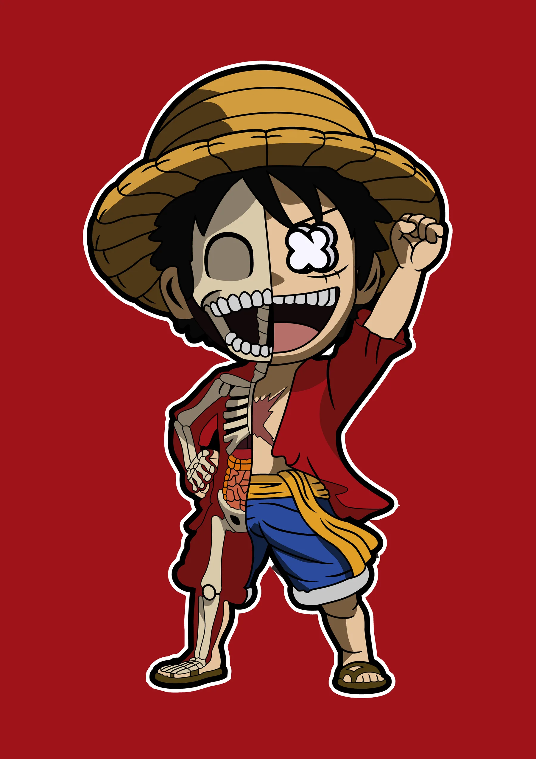 One Piece Luffy Rayos X